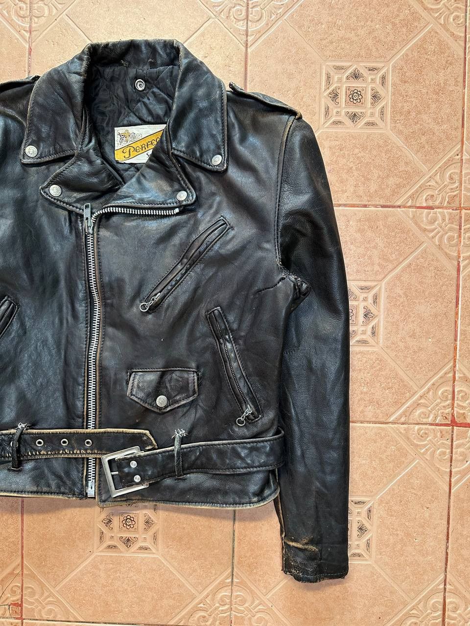 Other Vtg Schott Perfecto Double Collar Leather Jacket Size US S / EU 44-46 / 1 - 4 Thumbnail
