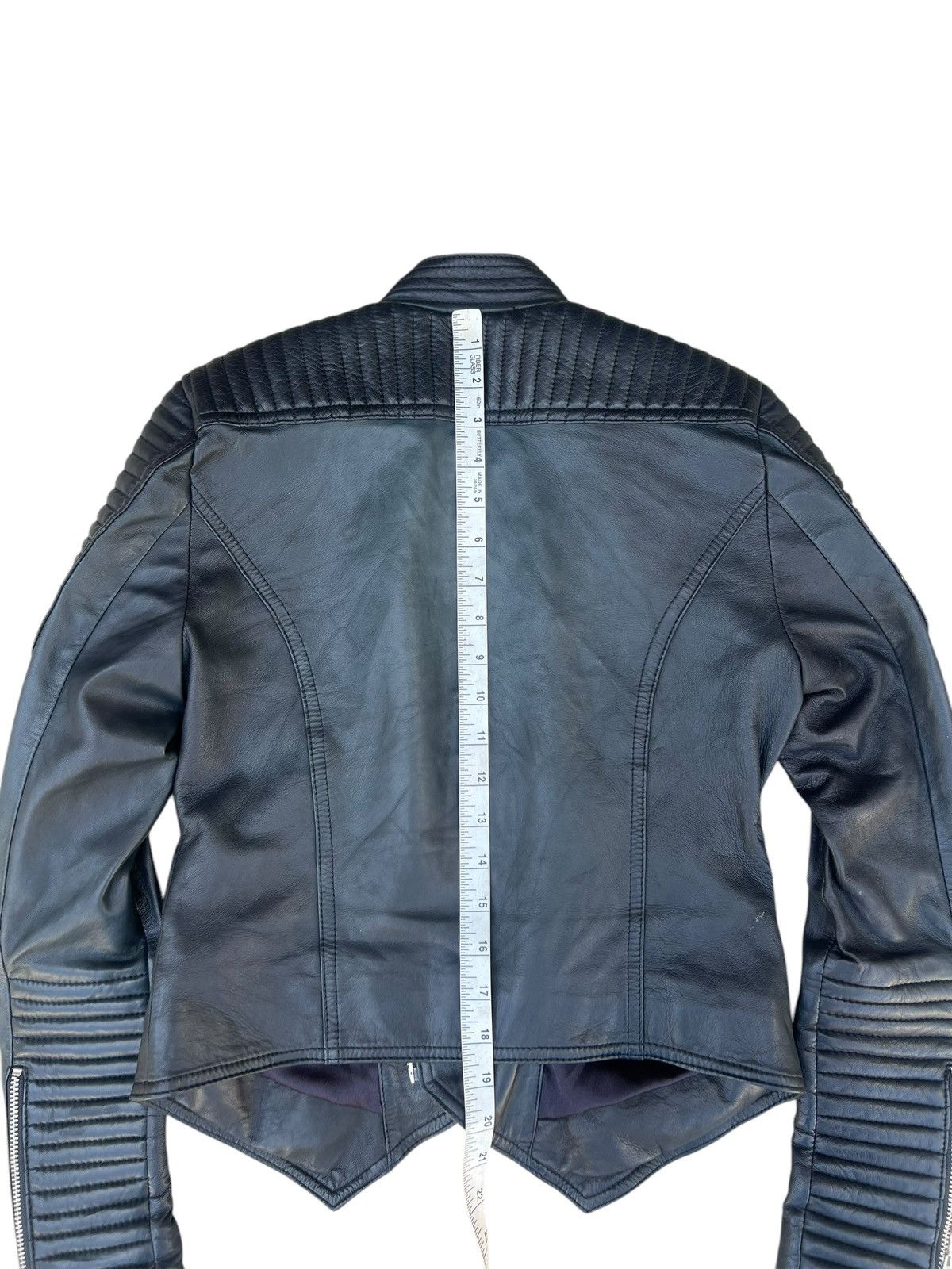 Leather Unknown Brand High Quality Napa Leather Padded Crop Jacket Size US XS / EU 42 / 0 - 16 Thumbnail