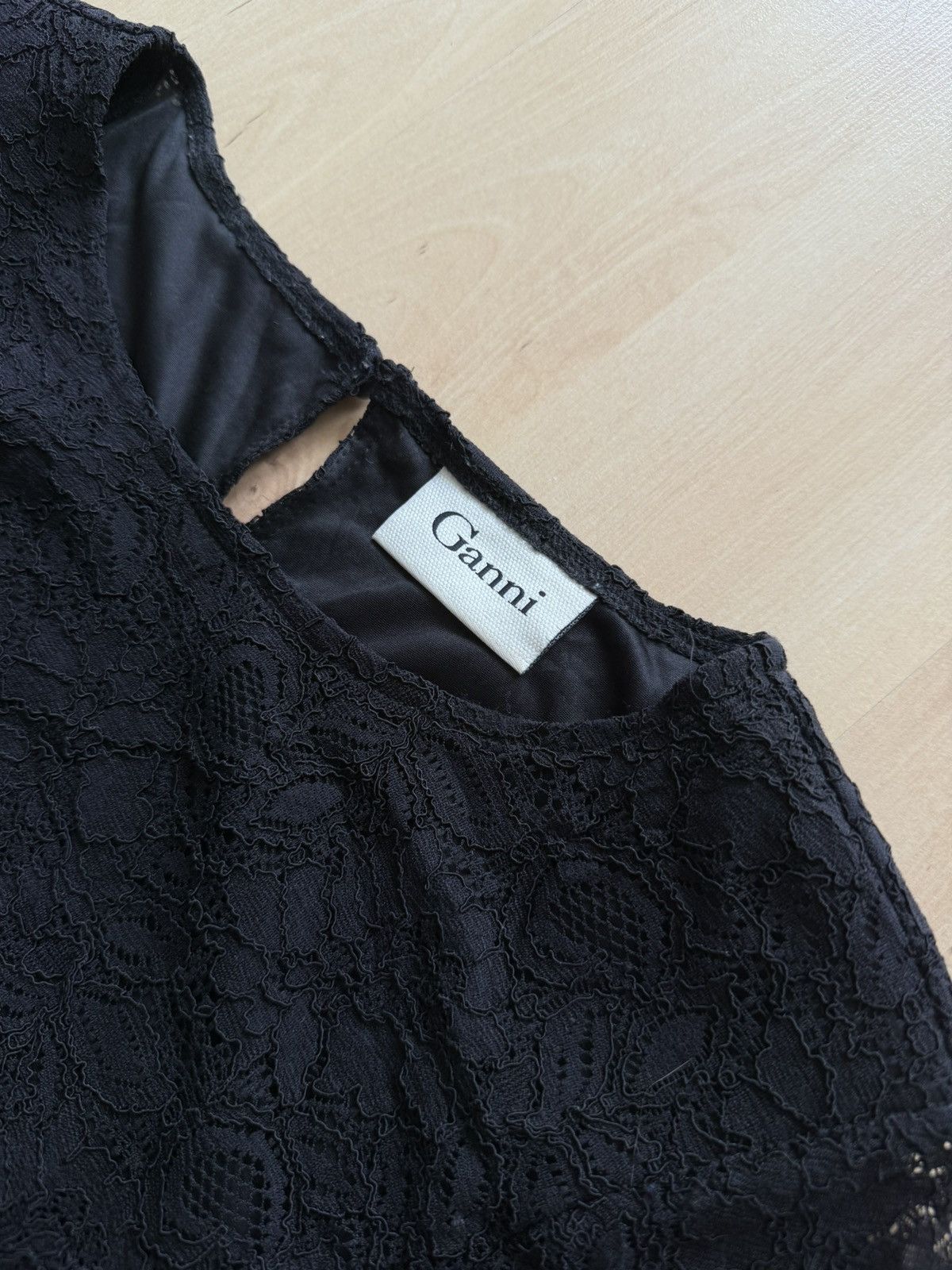 Ganni Ganni camellia lsce mesh midi dress Size XS / US 0-2 / IT 36-38 - 4 Thumbnail