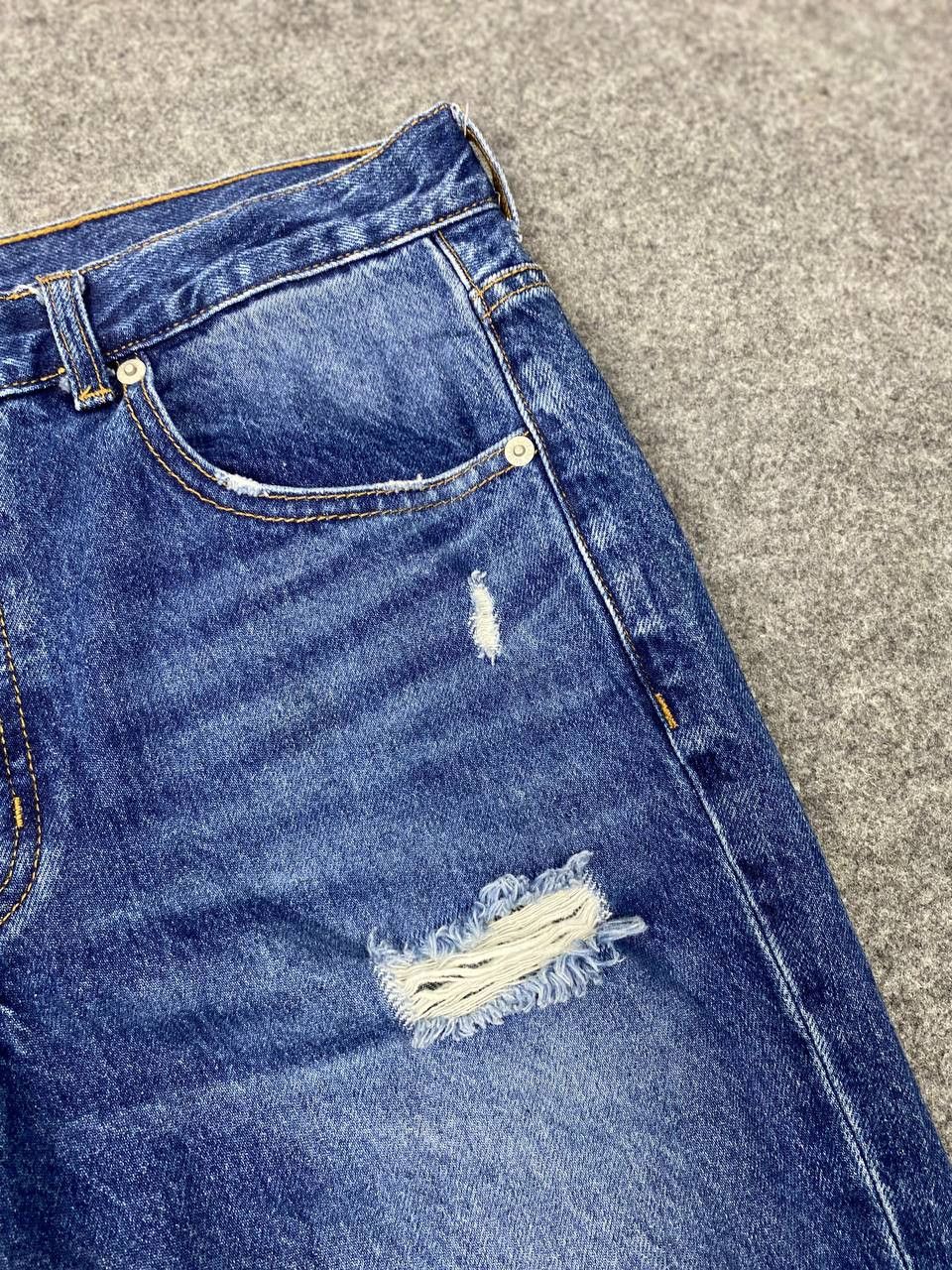 Japanese Brand GU japanese brand distressed denim nice design Size US 33 - 9 Thumbnail