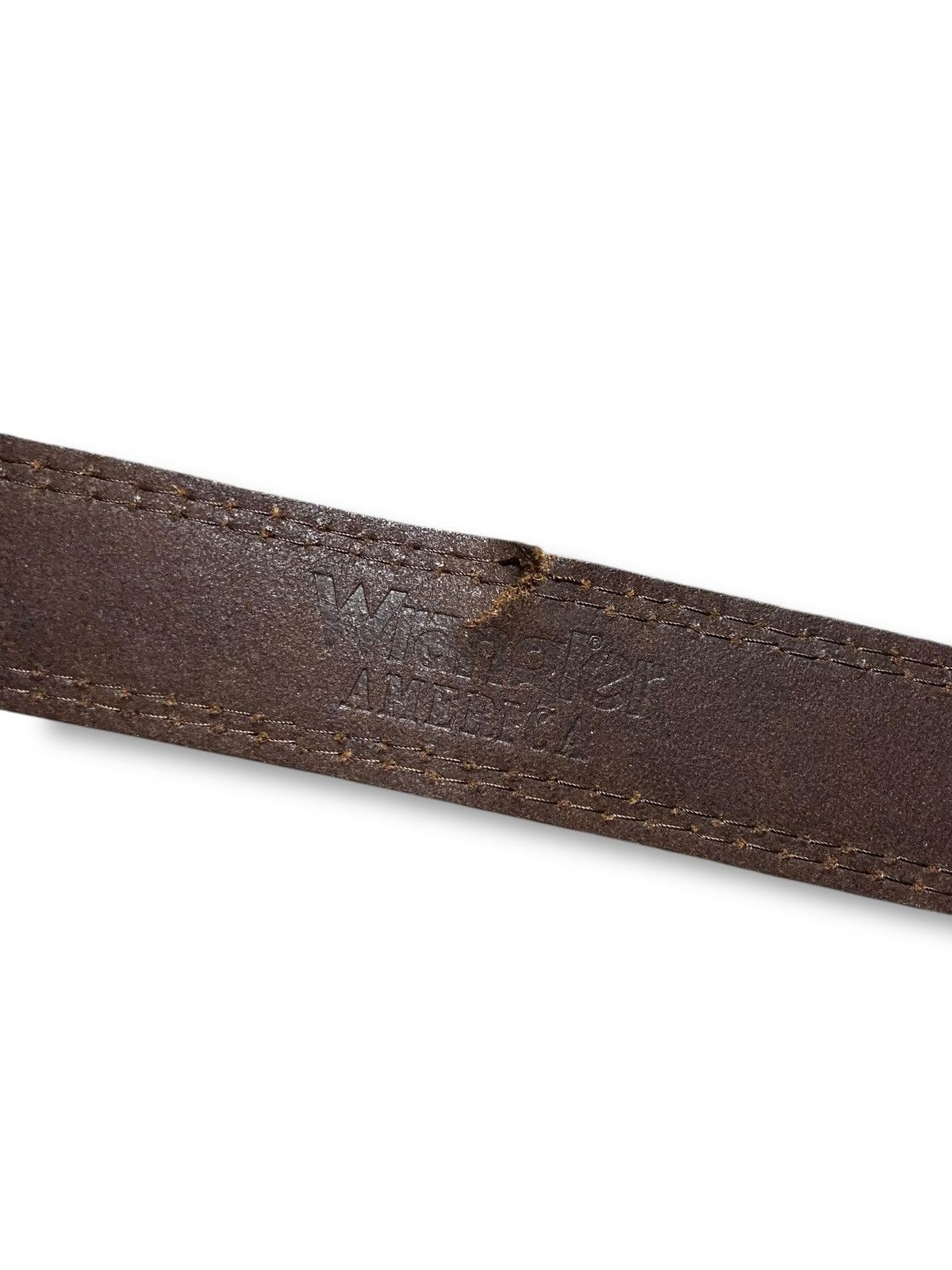 Wrangler 🔥 WRANGLER LEATHER BELT 🔥 (142) Size 42 - 5 Thumbnail