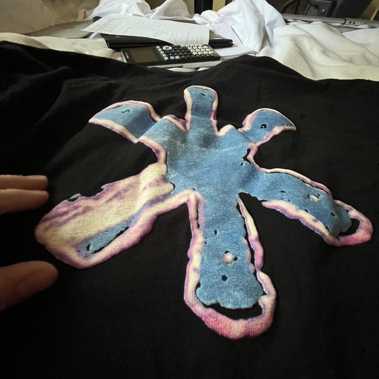 Playboi Carti Whole Lotta Red 2021 Tour Upside Down Cross Long Sleeve Size US XL / EU 56 / 4 - 4 Thumbnail