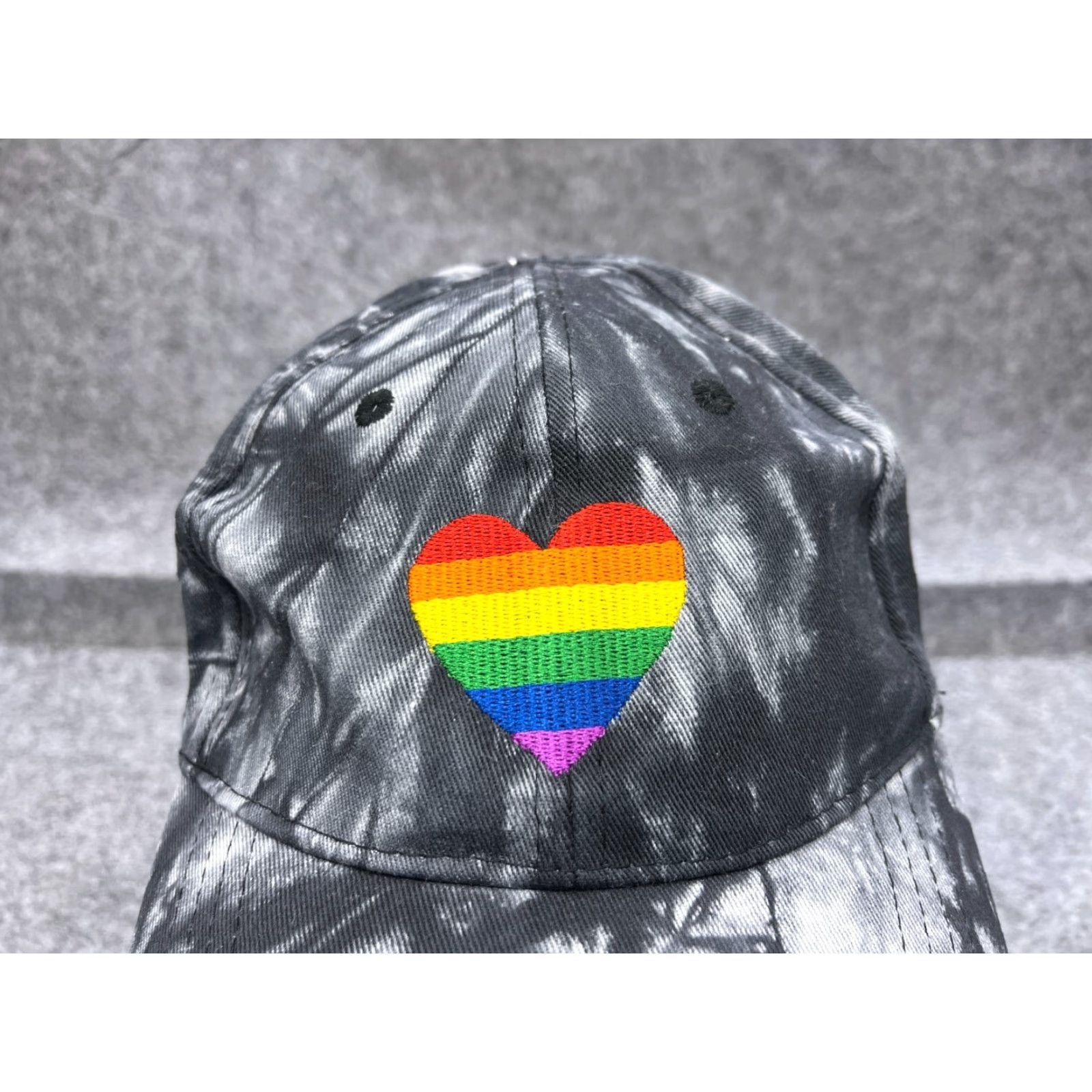 Vintage Sally Hansen Hat Cap Strap Back Adult One Size Gray Tie Dye 100% Cotton Baseball Cap Unisex Mens Womens Adults All Seasons Trending Cap 90s Theme Size ONE SIZE - 3 Thumbnail