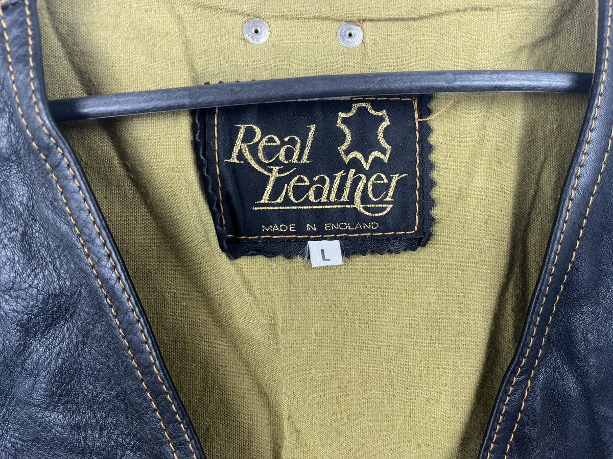 Vintage Real Leather Black Rare Classic Streetwear Vintage Vest Size US L / EU 52-54 / 3 - 5 Thumbnail