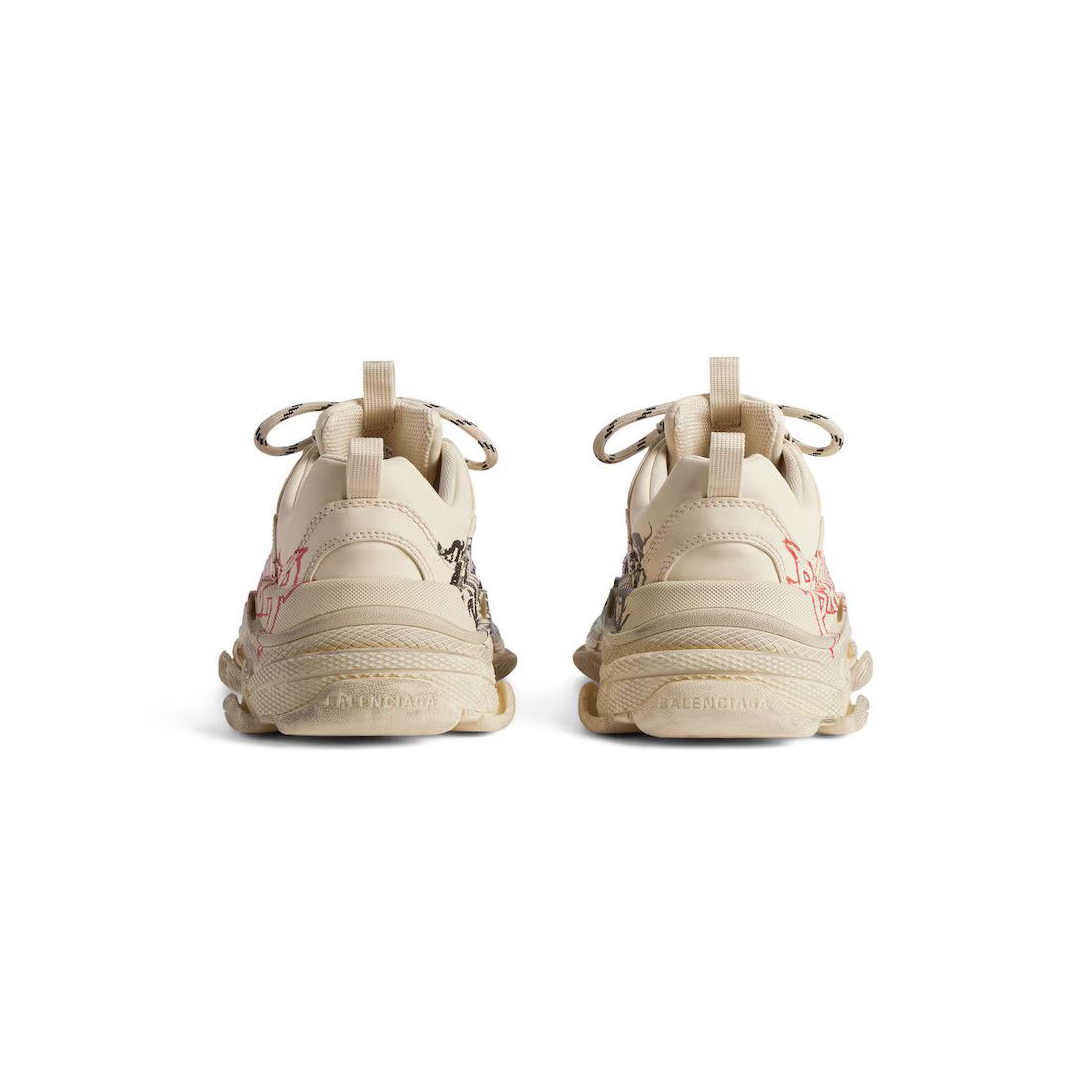 Balenciaga o1srvl11e0325 Triple S Sneakers DIY Metal in Multicolor Size US 9 / EU 42 - 5 Thumbnail