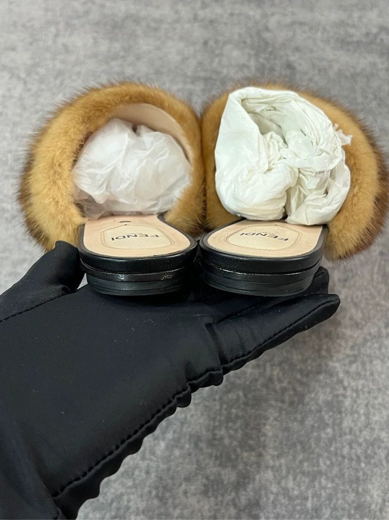 Fendi Fendi Fur Slippers Size 36.5 Brand New Size US 6.5 / EU 39-40 - 5 Thumbnail