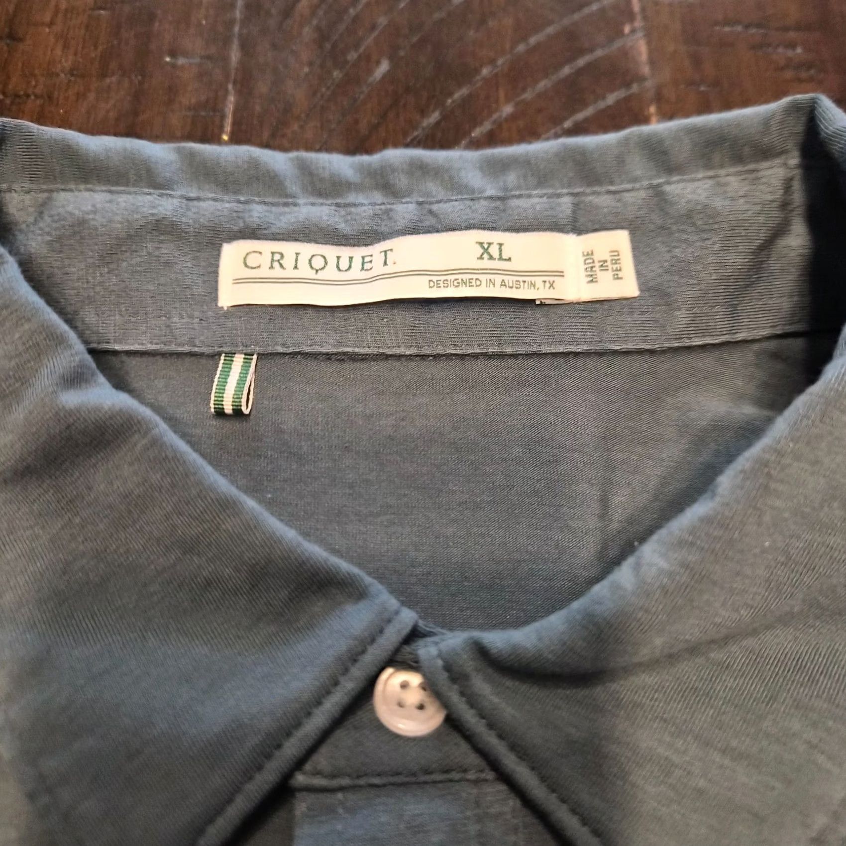 Vintage Criquet Polo Shirt Men’s XL Green Pima Cotton Blend Short Sleeve Golf G204 Shirt Mens XL Regular Collar Button Solid Green 90s? Size US XXL / EU 58 / 5 - 3 Thumbnail