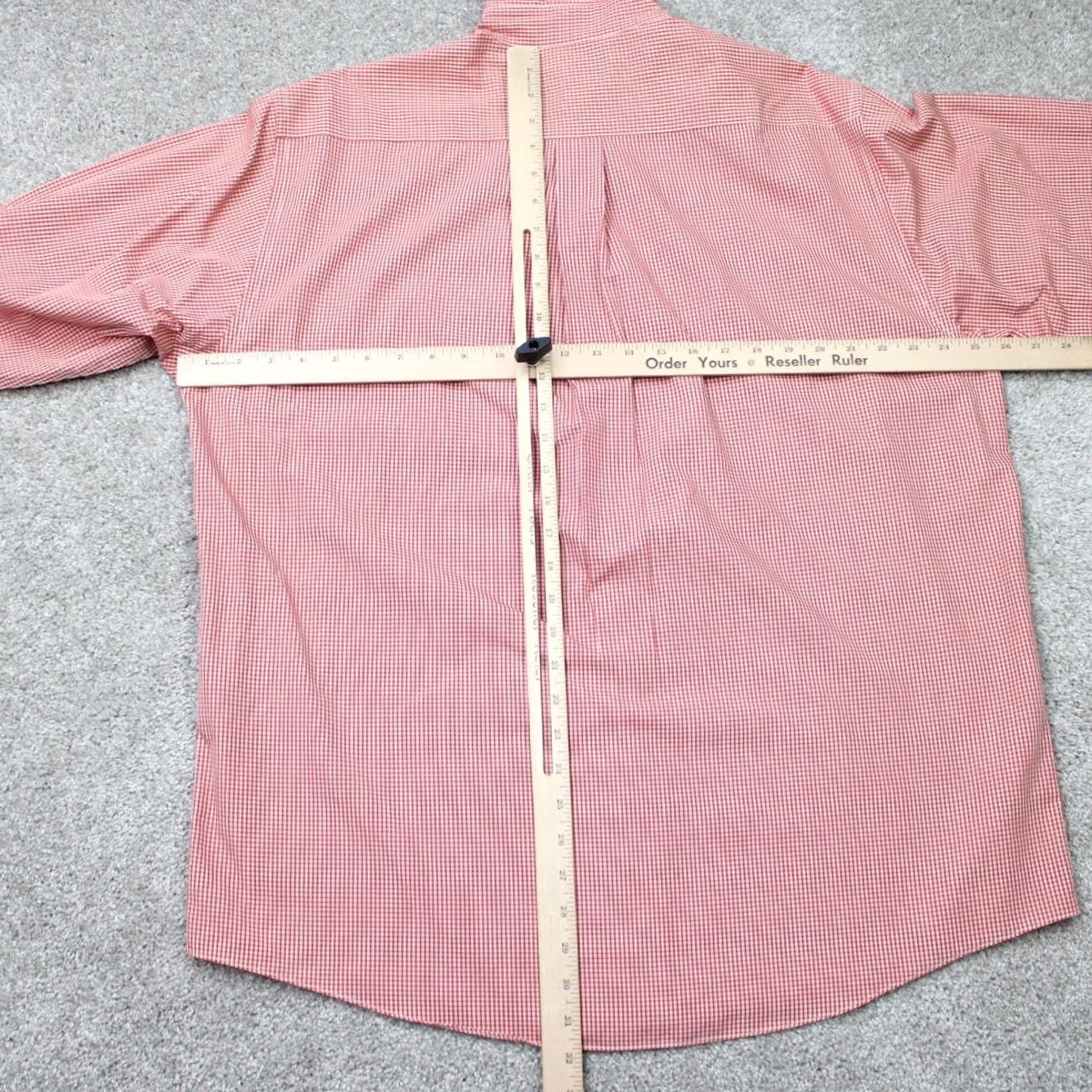 Brooks Brothers Brooks Brothers 346 Shirt Mens Large Red Check Non-Iron 100% Cotton Long Sleeve Size US L / EU 52-54 / 3 - 7 Thumbnail