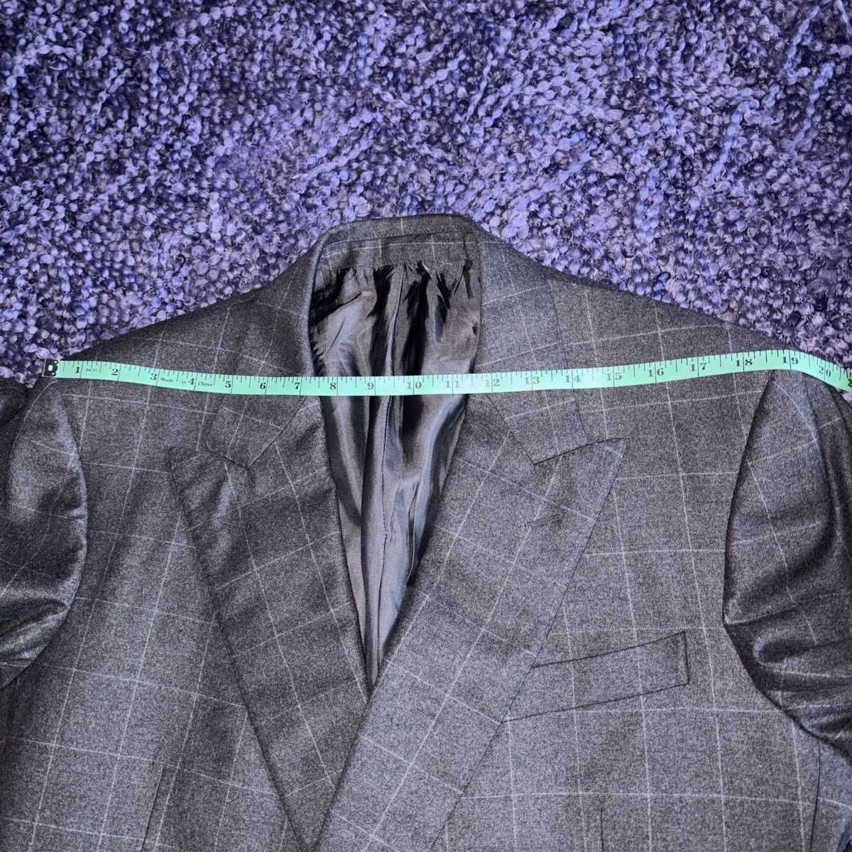 Huntsman Huntsman Savile Row Double Breasted Wool Check Blazer Jacket Size 44L - 6 Thumbnail