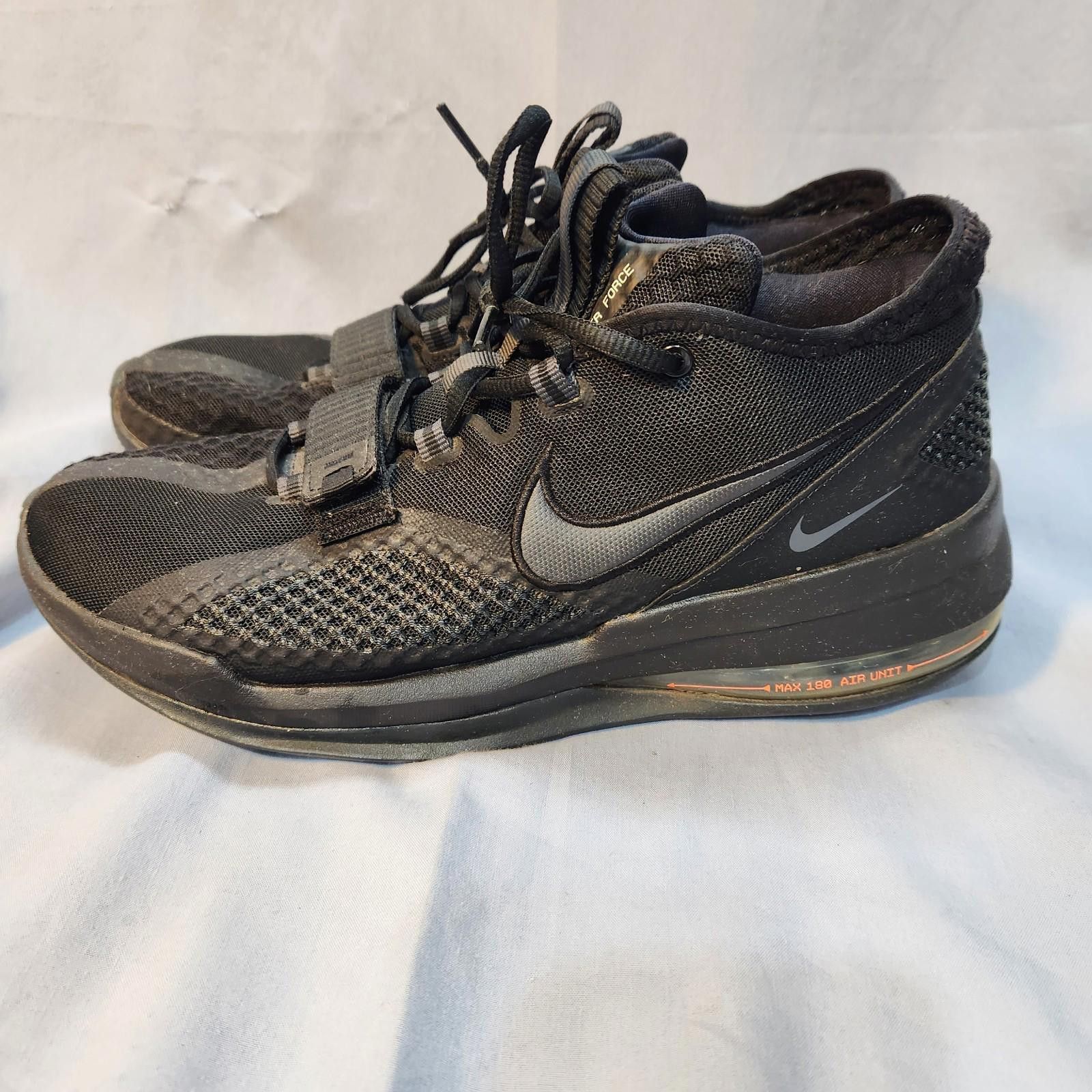 Nike Size 11.5 - Nike Air Force Max Low Black 315371-407 Size US 11.5 / EU 44-45 - 5 Thumbnail