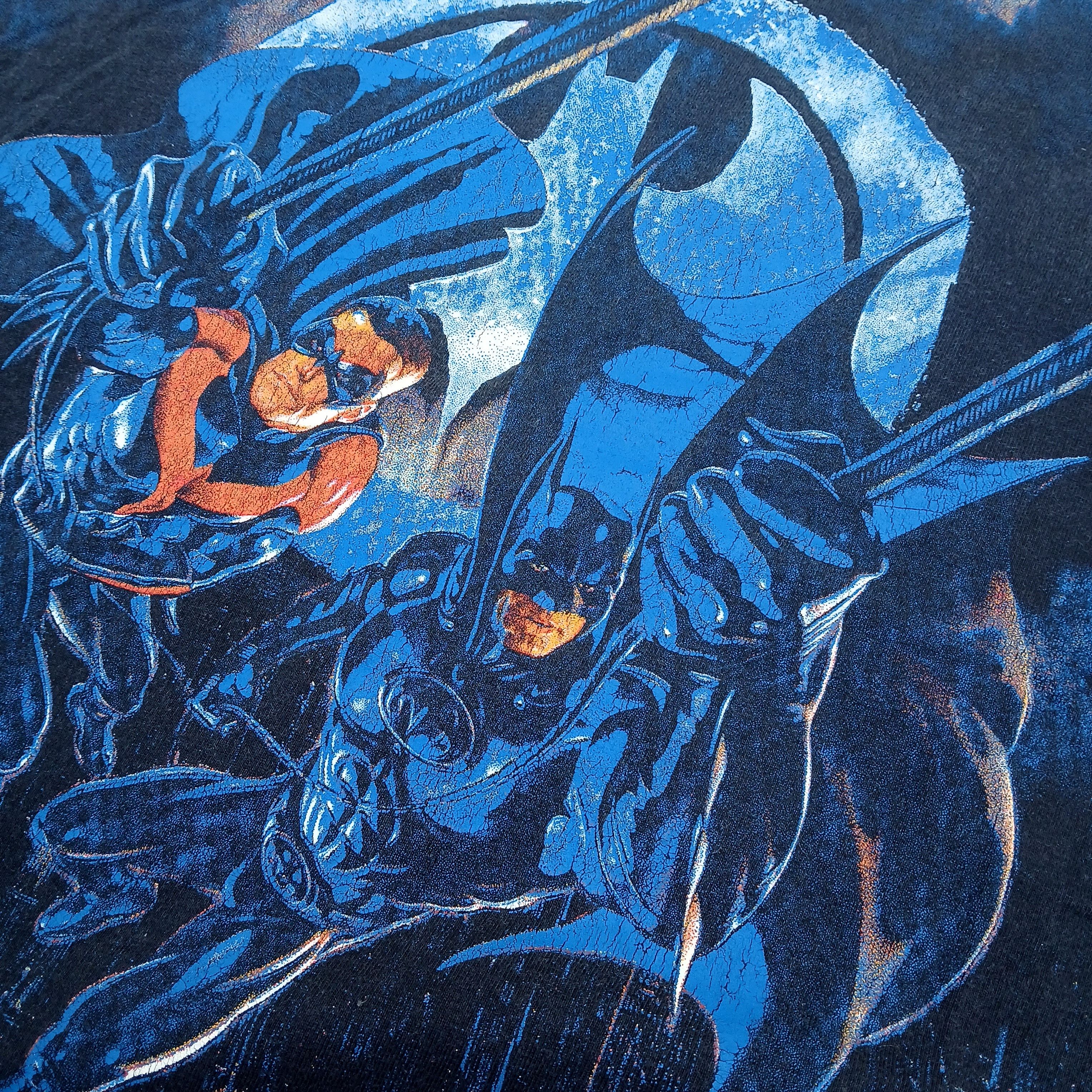 DC Comics × Vintage Vintage 90s batman n robin movie tee Size US L / EU 52-54 / 3 - 3 Thumbnail