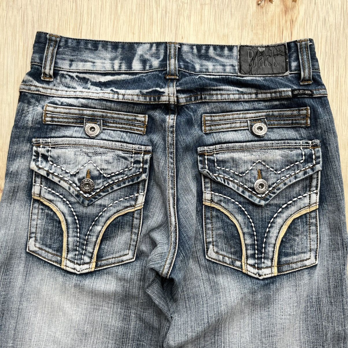 Japanese Brand BLACK by BACK NUMBER DENIM BLUE WASHED STYLE JAPANESE Size US 30 / EU 46 - 2 Thumbnail
