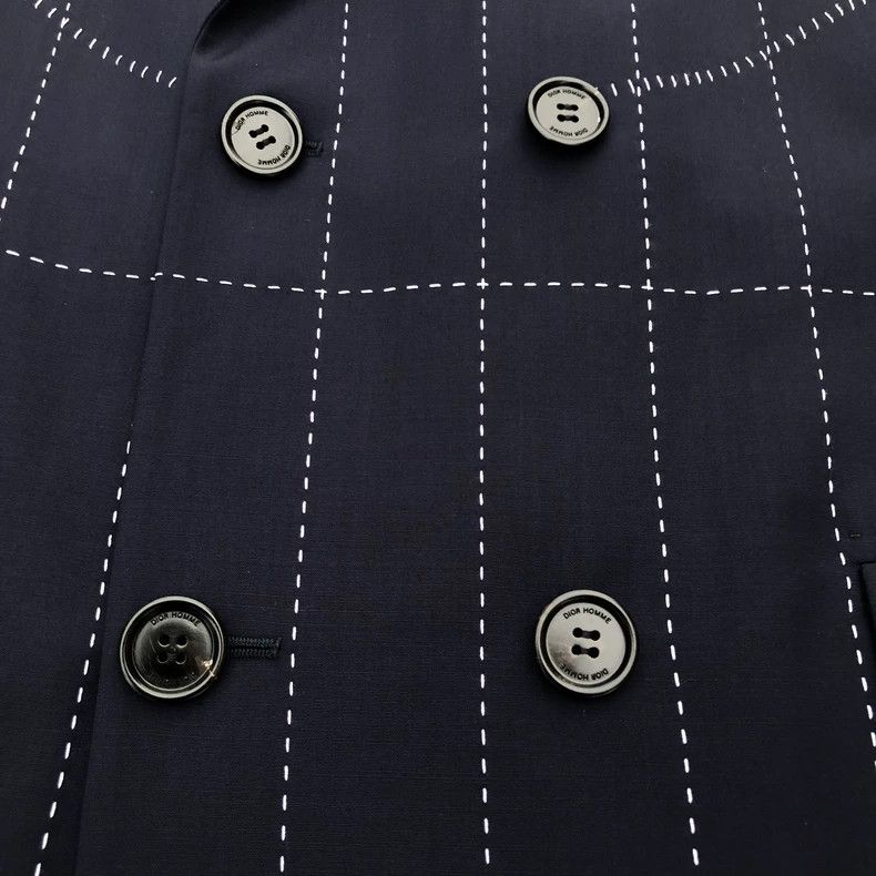 Dior Dior 18ss Stitching Stapler Wool Coat 2501-Nextarrow Size US S / EU 44-46 / 1 - 3 Thumbnail