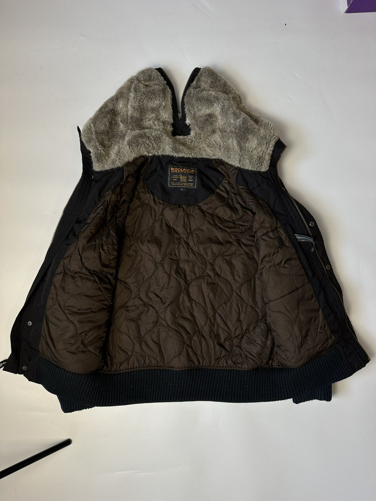 Woolrich Woolen Mills Rare Woolrich John Rich & Bros.Faux Fur Winter Bobmer Jacket Size US M / EU 48-50 / 2 - 9 Thumbnail
