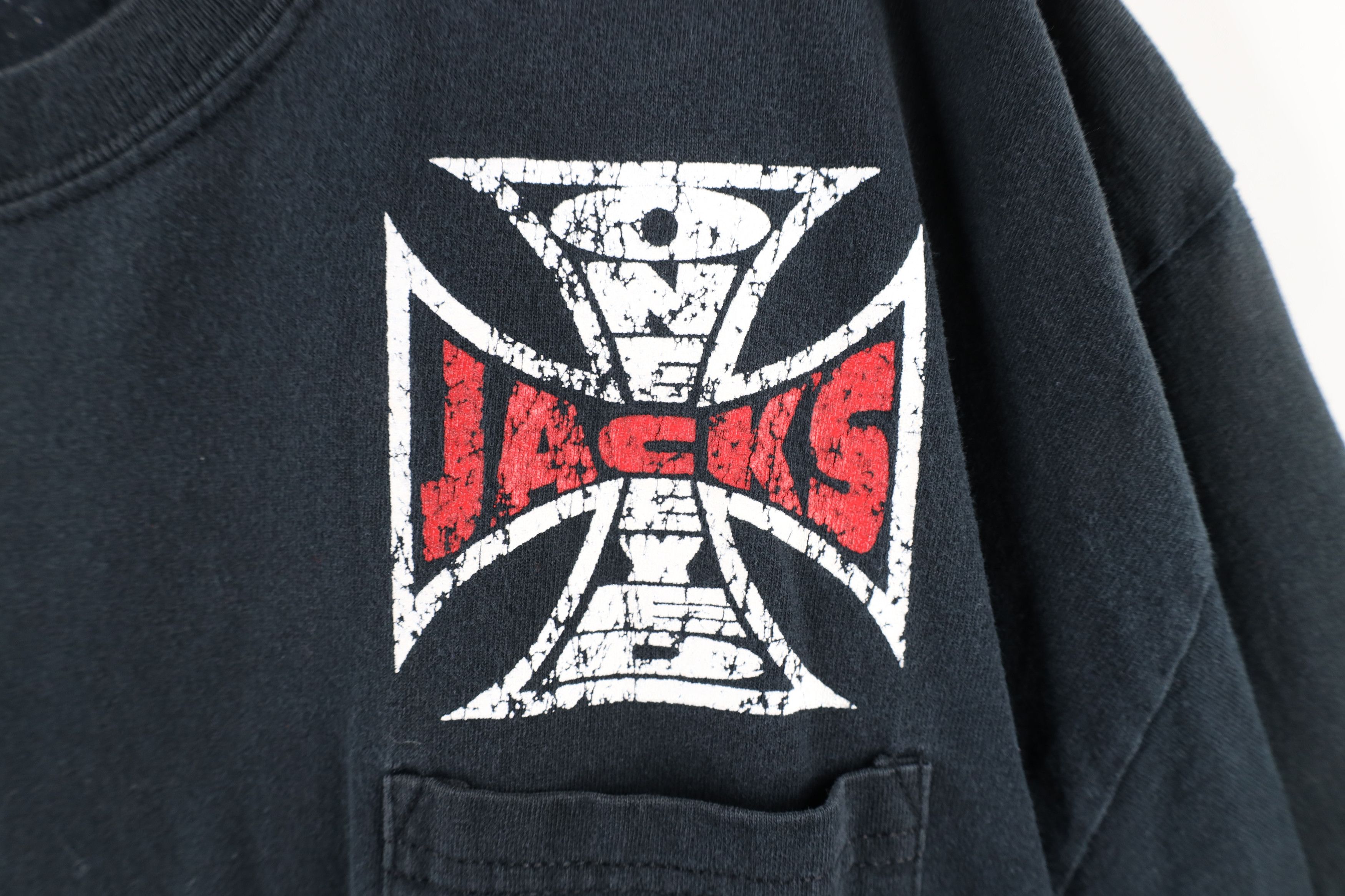 Vintage Vintage Out One Eyed Jacks Sturgis Motorcycle Rally T-Shirt Size US XL / EU 56 / 4 - 4 Thumbnail