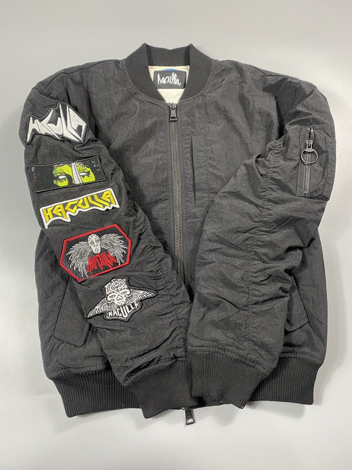 Haculla Haculla- Hand Painted Mirror Angel Bomber Jacket Size US L / EU 52-54 / 3 - 12 Thumbnail