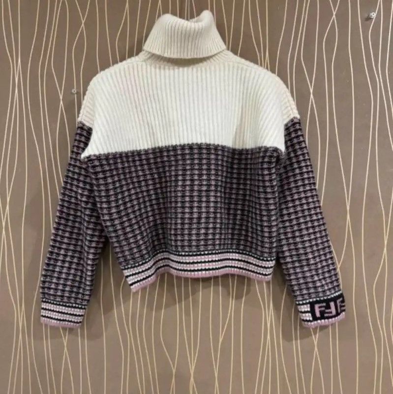 Fendi Fendi Multicolor Cashmere Knit Sweater 0089 Size XS / US 0-2 / IT 36-38 - 1 Thumbnail