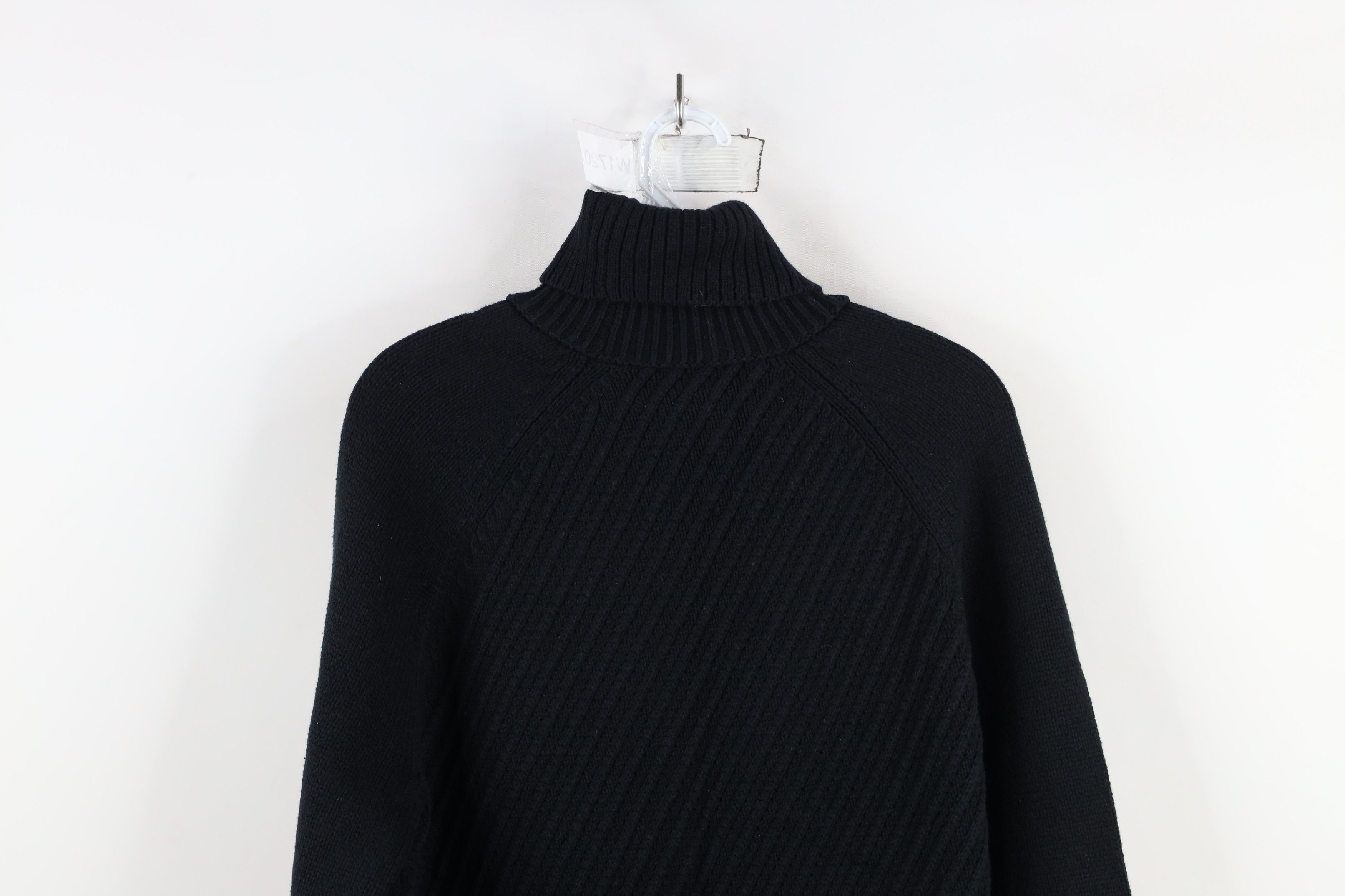 Express × Vintage Vintage Y2K Express Babydoll Ribbed Knit Turtleneck Sweater Size L / US 10 / IT 46 - 10 Thumbnail
