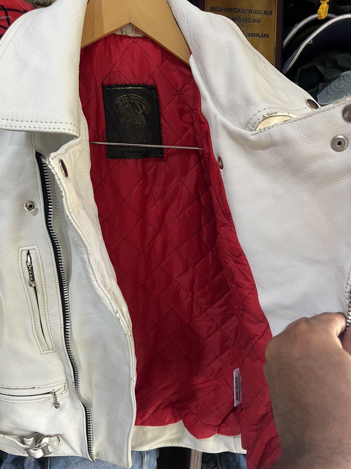Other 🔥Made In England For Your Unholy Life Biker Jacket Size US XS / EU 42 / 0 - 14 Thumbnail