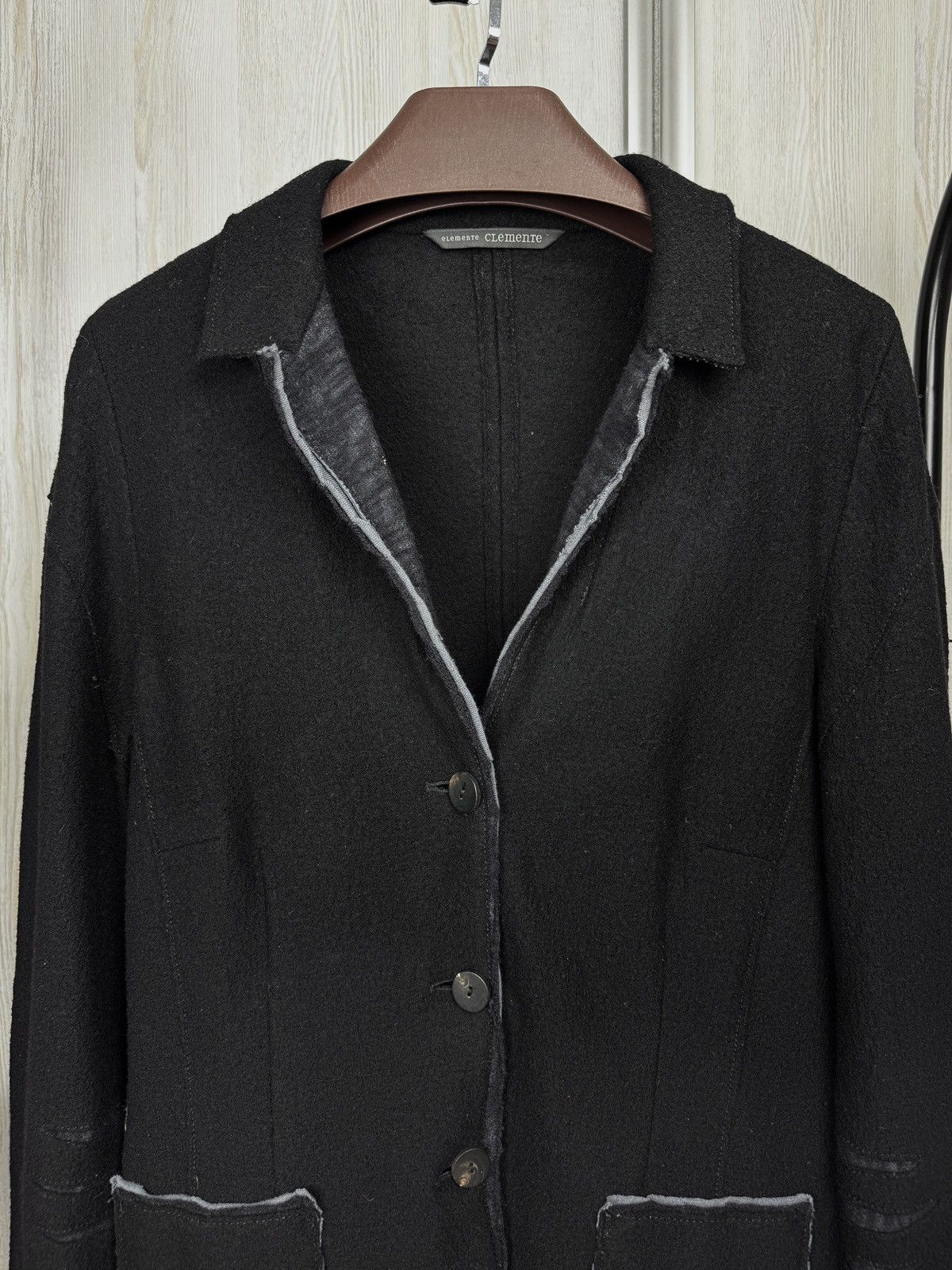 Other Elemente Clemente Black Wool avant garde blazer size 4 Size XL / US 12-14 / IT 48-50 - 3 Thumbnail