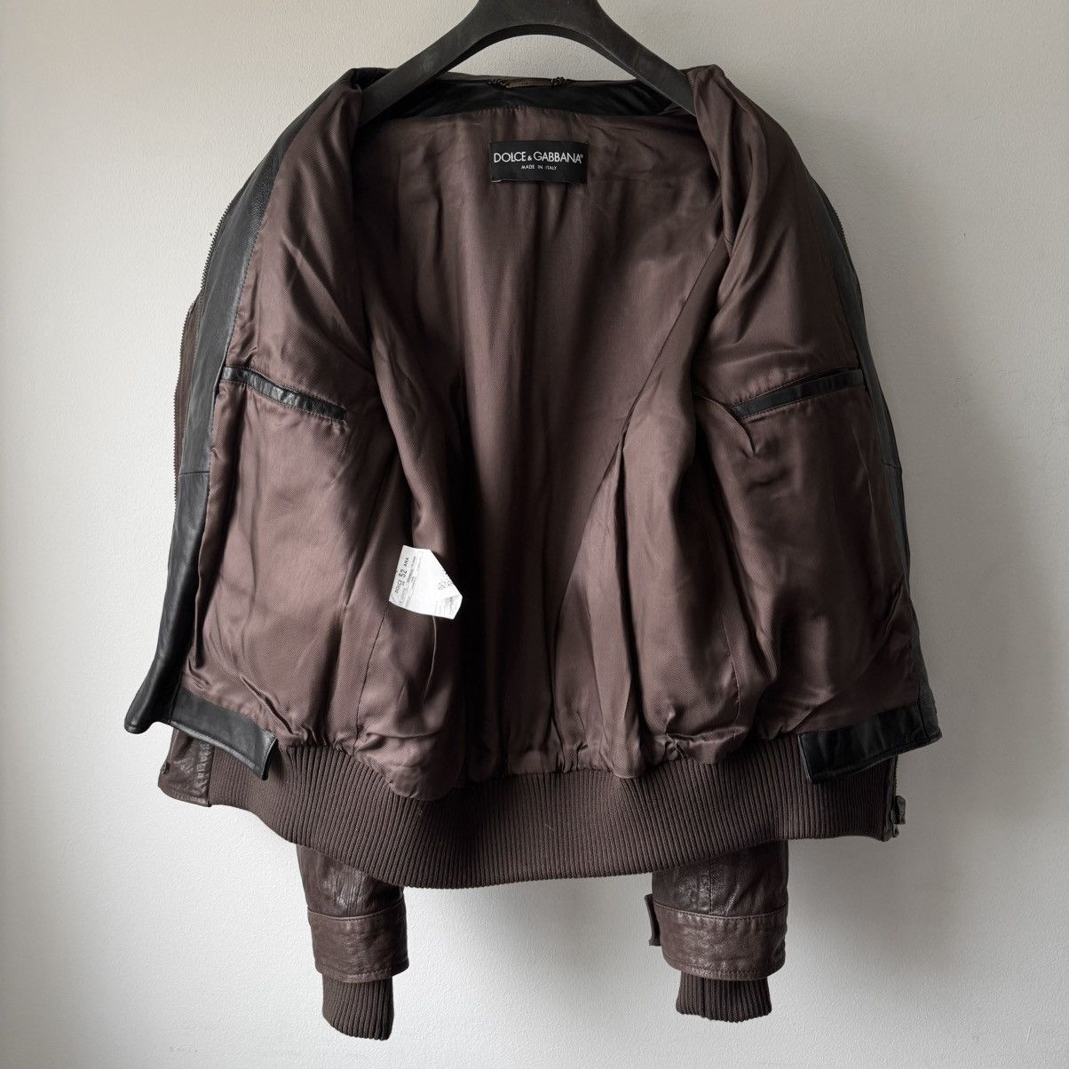 Dolce & Gabbana Dolce & Gabbana FW2005 Double Layered Bomber Leather Jacket Size US L / EU 52-54 / 3 - 12 Thumbnail