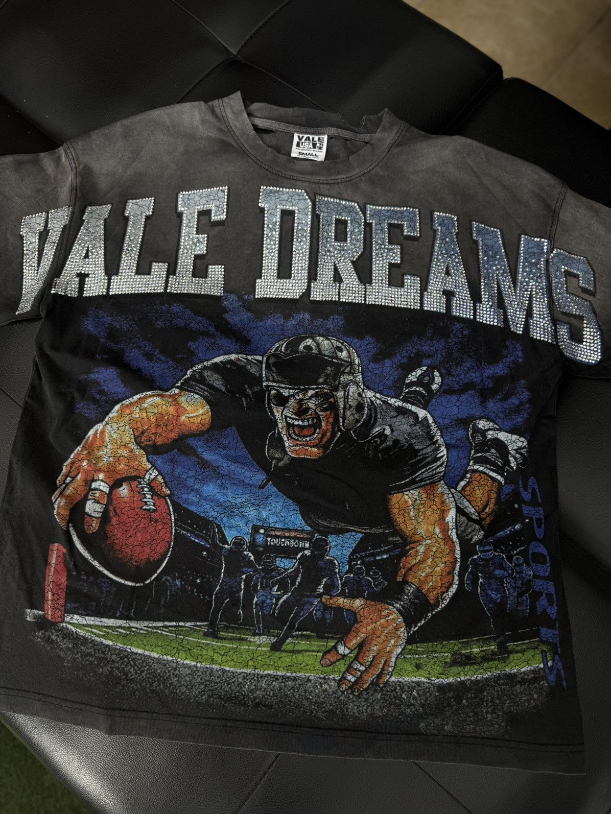 Vale Valley Stone Football Tee Shirt Shiny Size S (NEW) Size US S / EU 44-46 / 1 - 4 Thumbnail