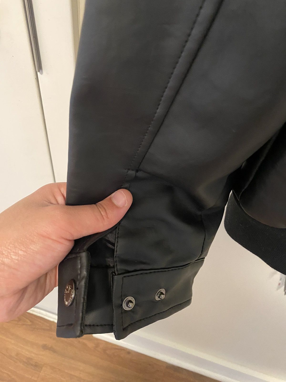 Genuine Leather Superlative Fashion Leather Jacket (Black) Size US L / EU 52-54 / 3 - 14 Thumbnail