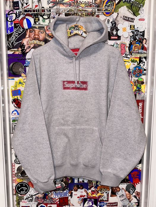 Supreme SS23 DS NEW Supreme Inside Out Box Logo Hoodie Grey Large