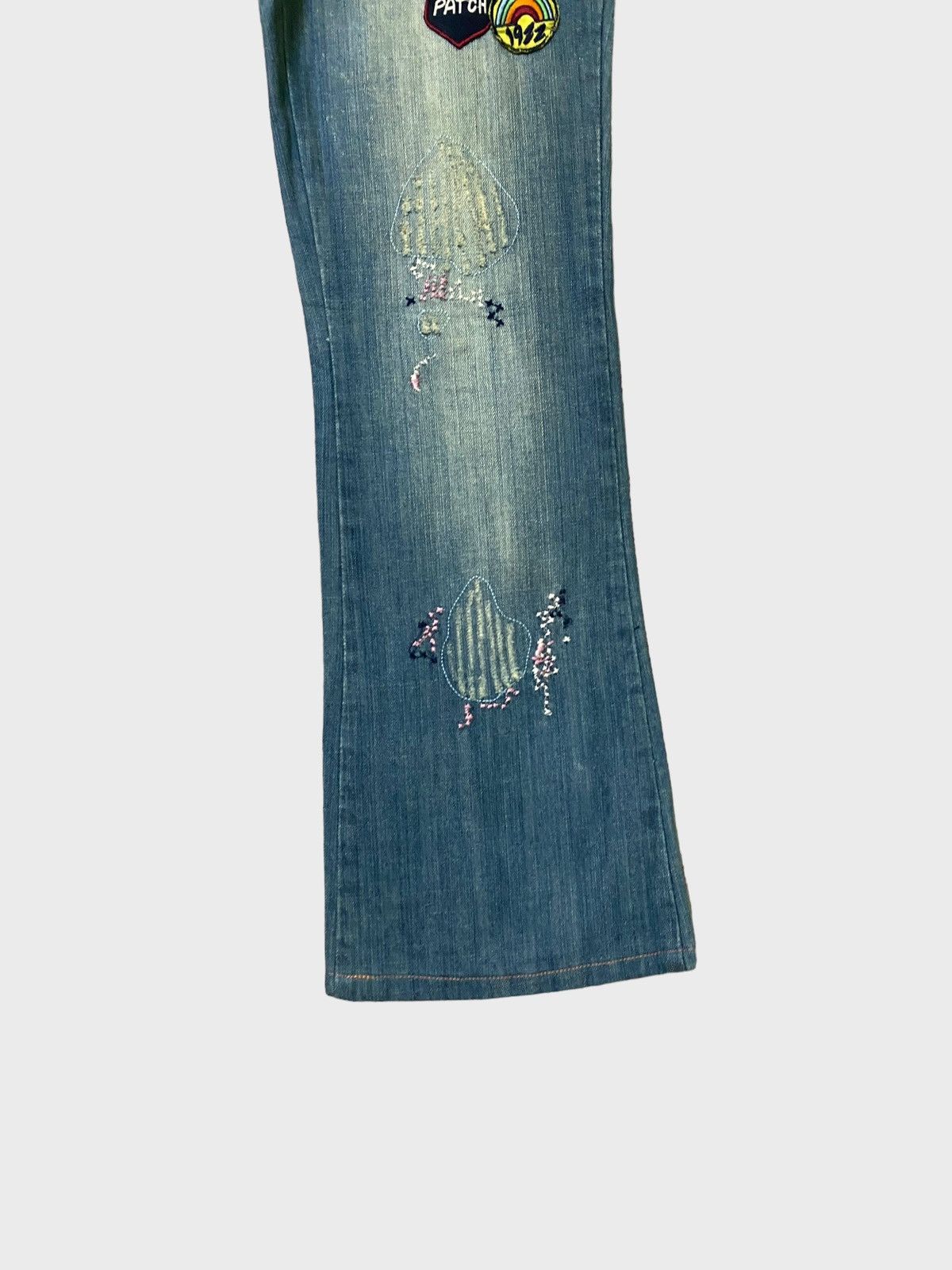 Hysteric Glamour × If Six Was Nine × Japanese Brand Flared W.M.Y.H Patches Kapital Style Low Rise Denim Jeans Size US 29 - 6 Thumbnail