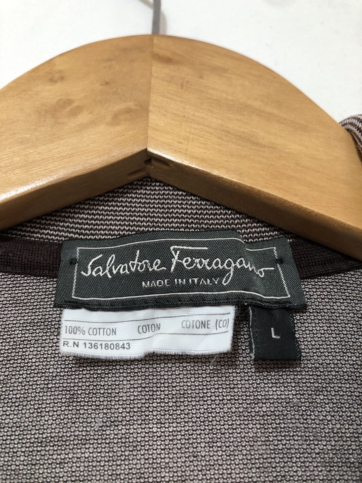 Salvatore Ferragamo Salvatore Ferragamo Half Zip T-Shirt Size US L / EU 52-54 / 3 - 4 Thumbnail