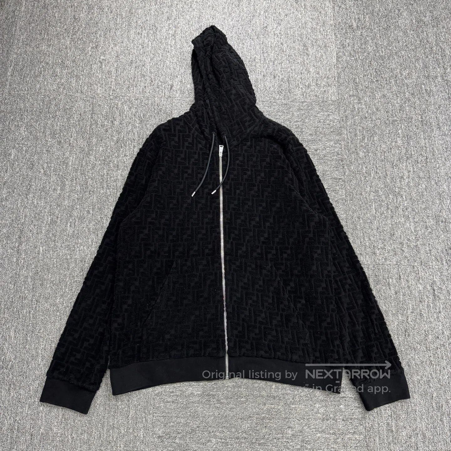 Fendi FENDI Double-F pattern printed hooded hoodie| Size US XL / EU 56 / 4 - 1 Thumbnail