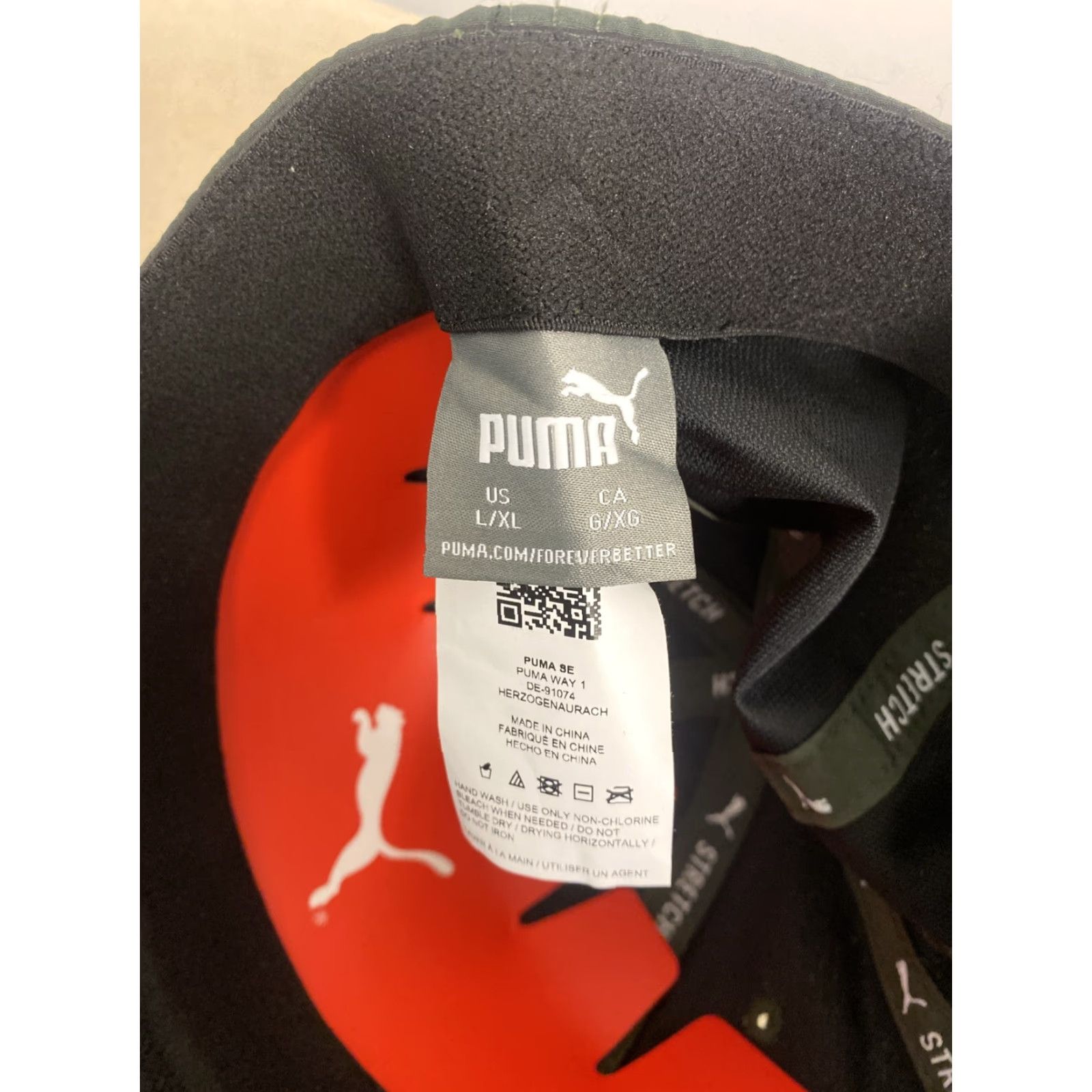 Puma VINTAGE PUMA Olive Green Stretch Fit Hat Men L/XL Men's Baseball Cap Size ONE SIZE - 6 Thumbnail