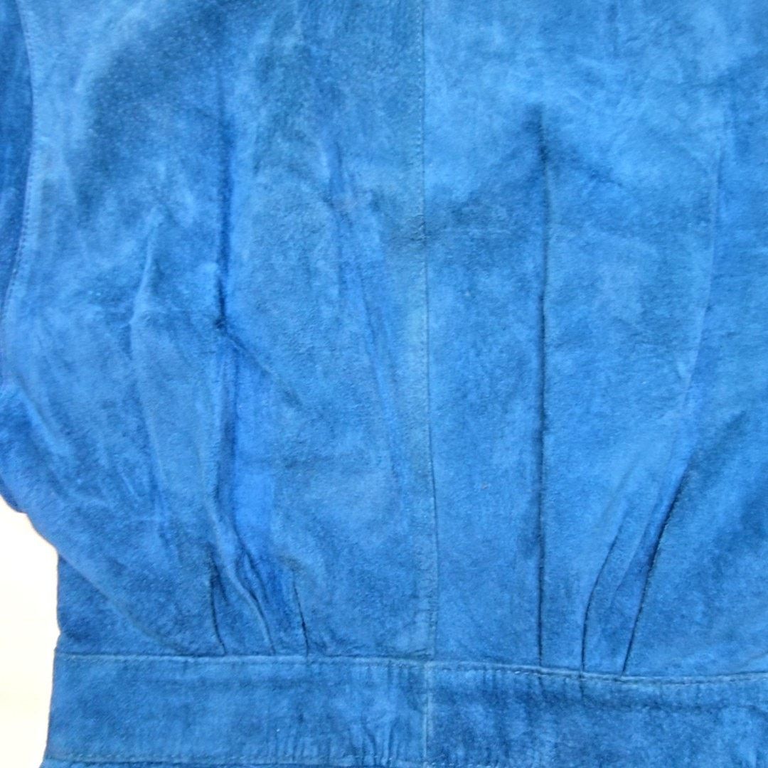 Vintage Vintage Blue Suede Peplum Bennetts Dress Womens Size 6 80s Size M / US 6-8 / IT 42-44 - 4 Thumbnail