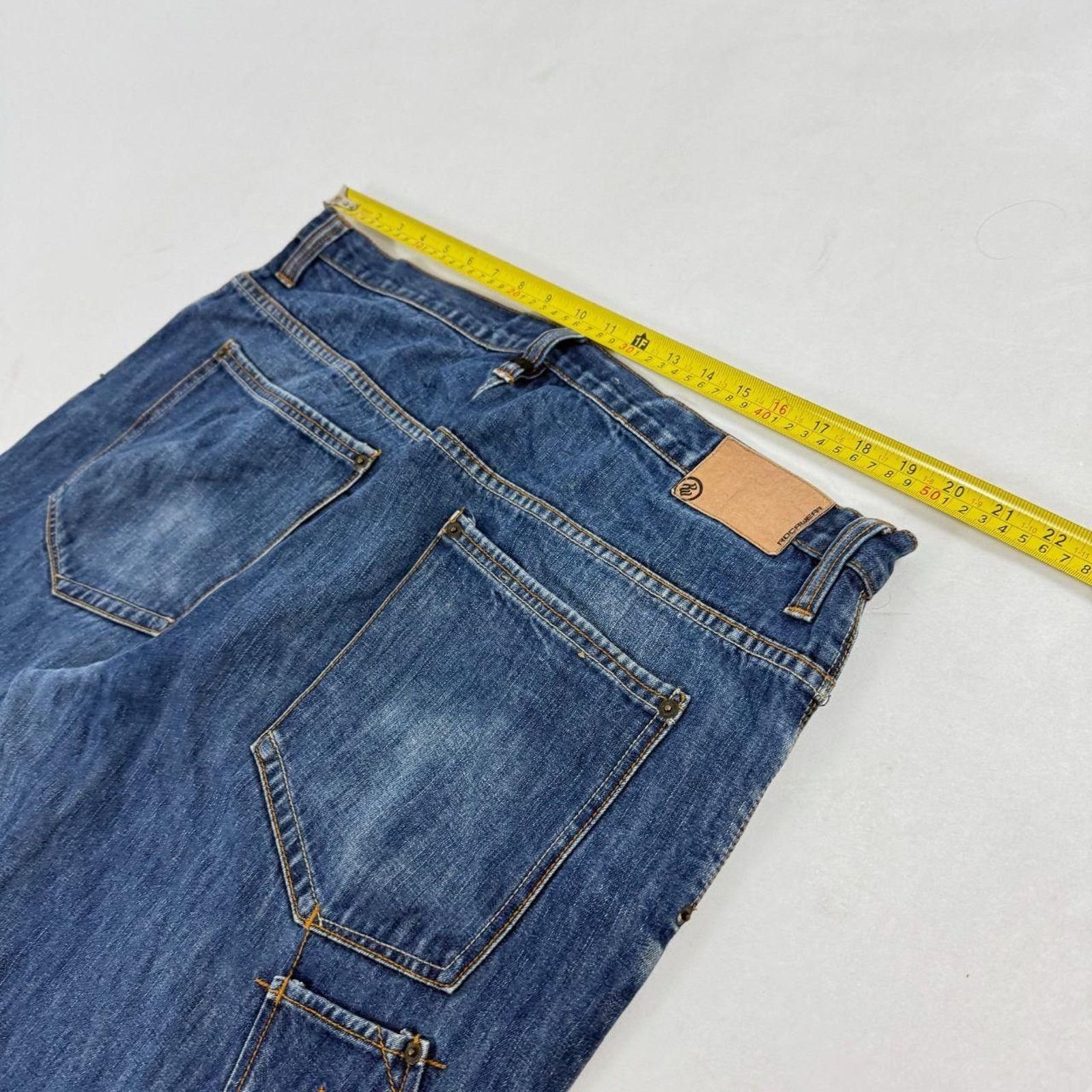Japanese Brand × Rocawear × Vintage Vintage grunge archive baggy wide leg y2k skater rare jeans Size US 40 / EU 56 - 5 Thumbnail