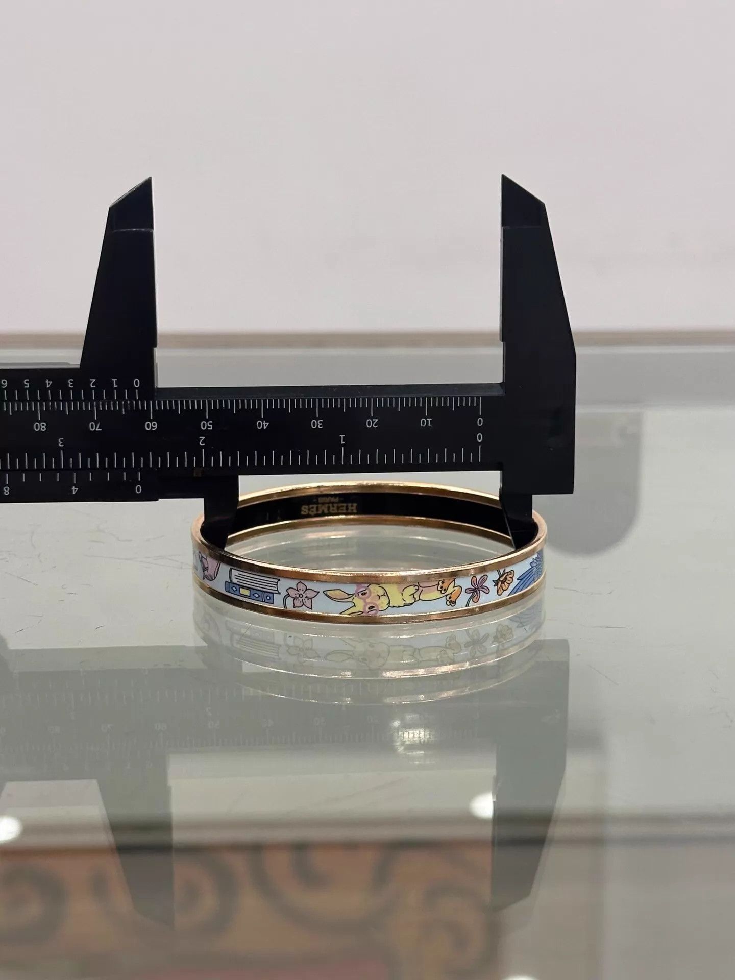 Hermes Hermes Tea For Two HorseHead Logo Bangle 62mm 99New Size ONE SIZE - 8 Thumbnail
