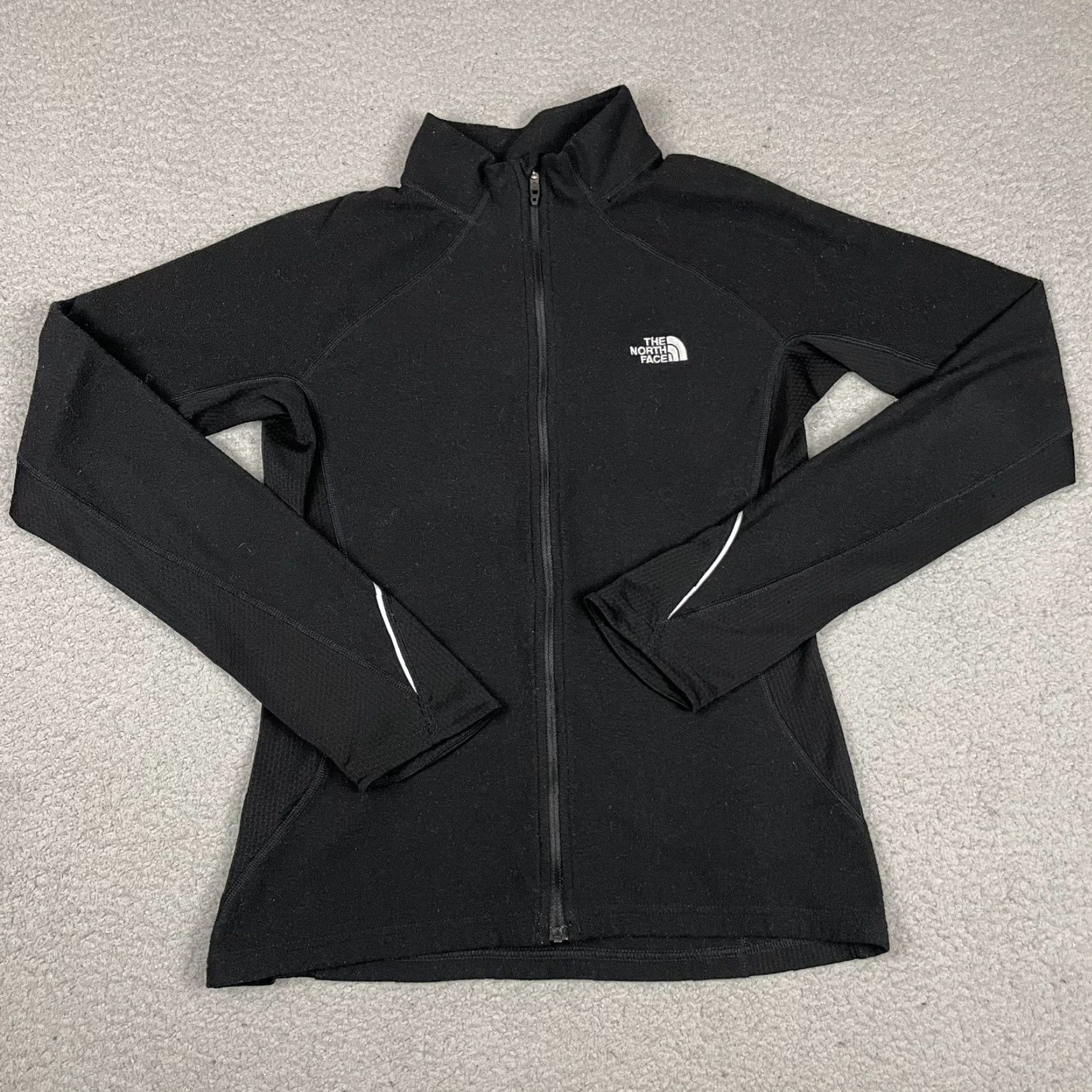 The North Face VINTAGE The North Face Flight Series Jacket Womens S Black Fleece Zip Full Thumb Loops Activewear Mens? Size S / US 4 / IT 40 - 2 Thumbnail
