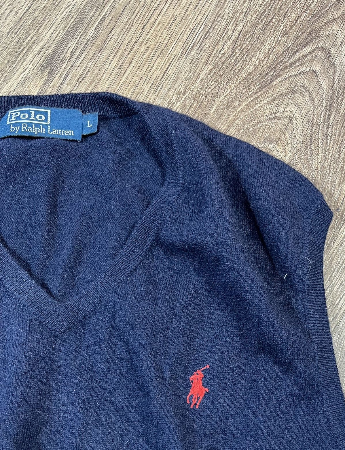 Polo Ralph Lauren × Ralph Lauren × Vintage Vintage Polo Ralph Lauren Wool Sweater Vest Size US L / EU 52-54 / 3 - 2 Thumbnail