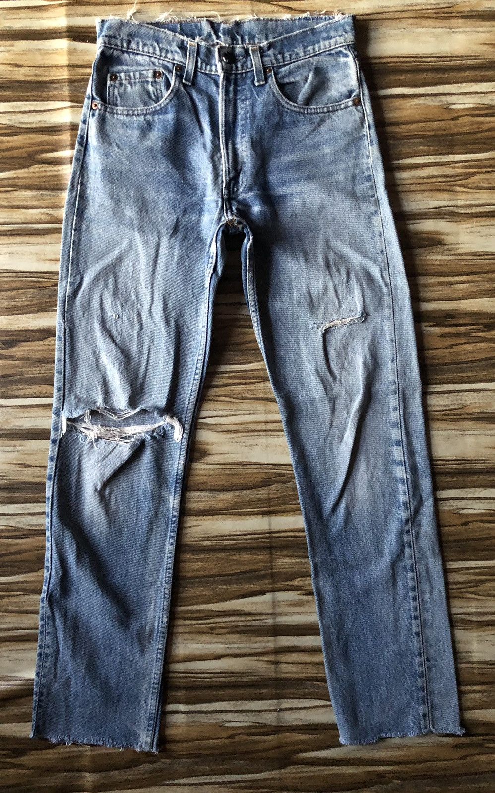 Levi's Vintage 80s Levis 505 USA Distressed Denim Size US 31 - 1 Thumbnail