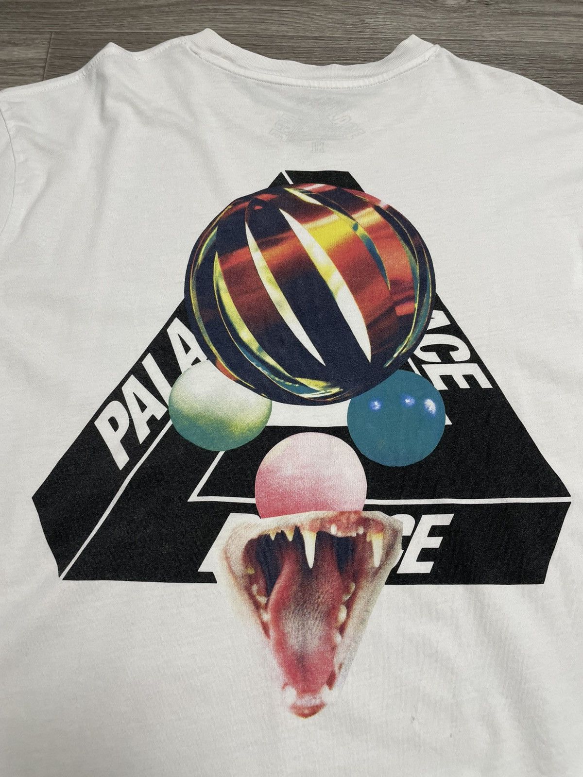Palace Palace Sans Tri-Ferg White T-Shirt Size US XL / EU 56 / 4 - 24 Thumbnail