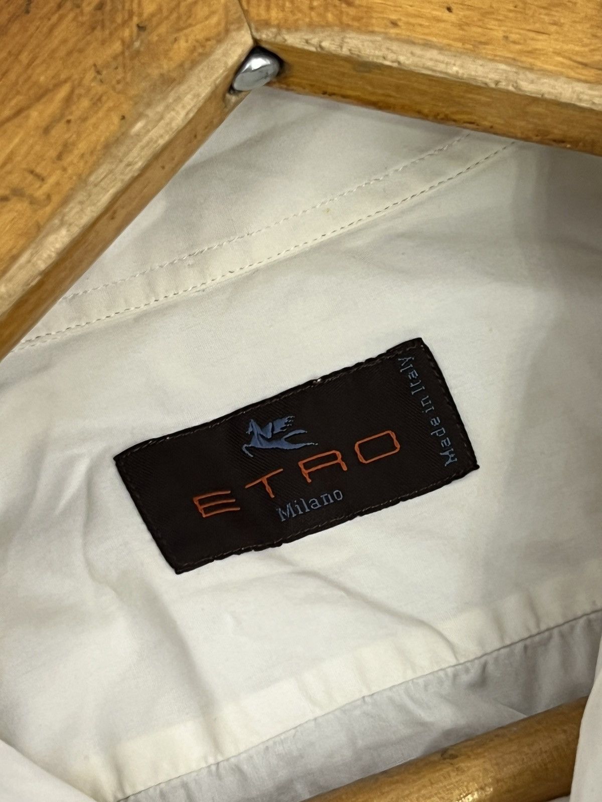 Etro × Vintage Vintage Etro Embroidered Japan Sun Button Up Shirt White Y2K Size US S / EU 44-46 / 1 - 9 Thumbnail