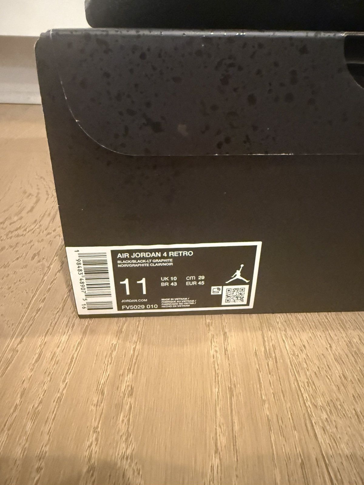 Jordan Brand JORDAN 4 BLACK CAT (2025) FV5029-010 100% AUTHENTIC SIZE 11 Size US 11 / EU 44 - 8 Thumbnail