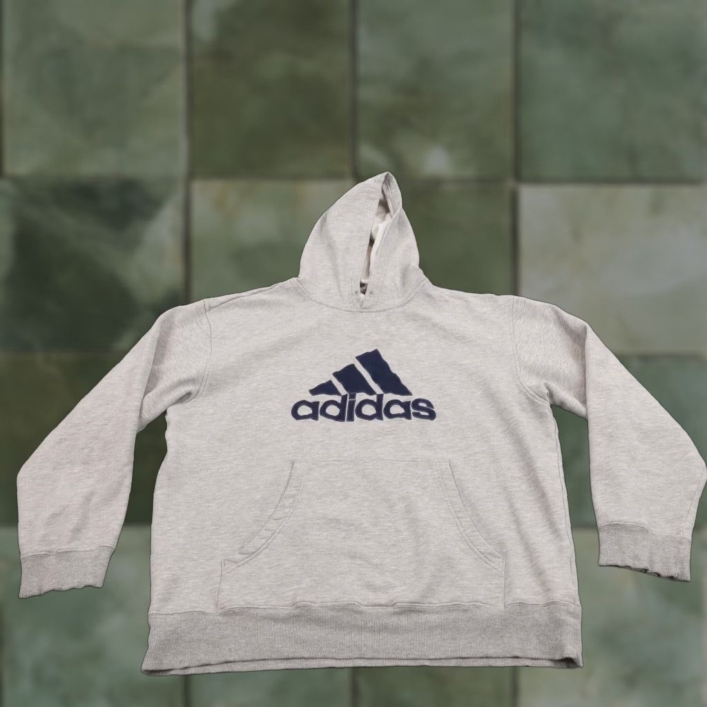 Adidas Adidas Hoodie Mens XL Gray Hooded Long Sleeve Logo Outdoors Size US XL / EU 56 / 4 - 1 Thumbnail