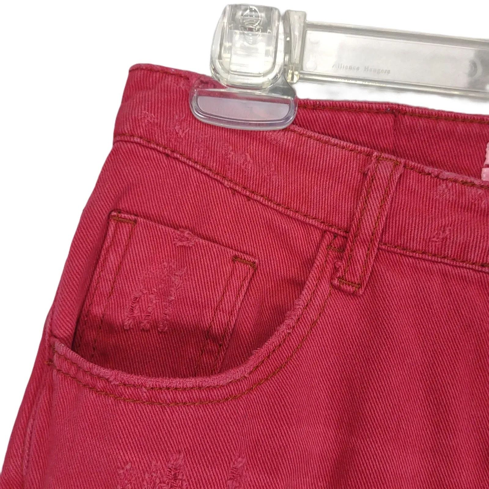 One Teaspoon One Teaspoon High Waist Awesome Baggies Red Distressed Jeans Size 28" / US 6 / IT 42 - 7 Thumbnail