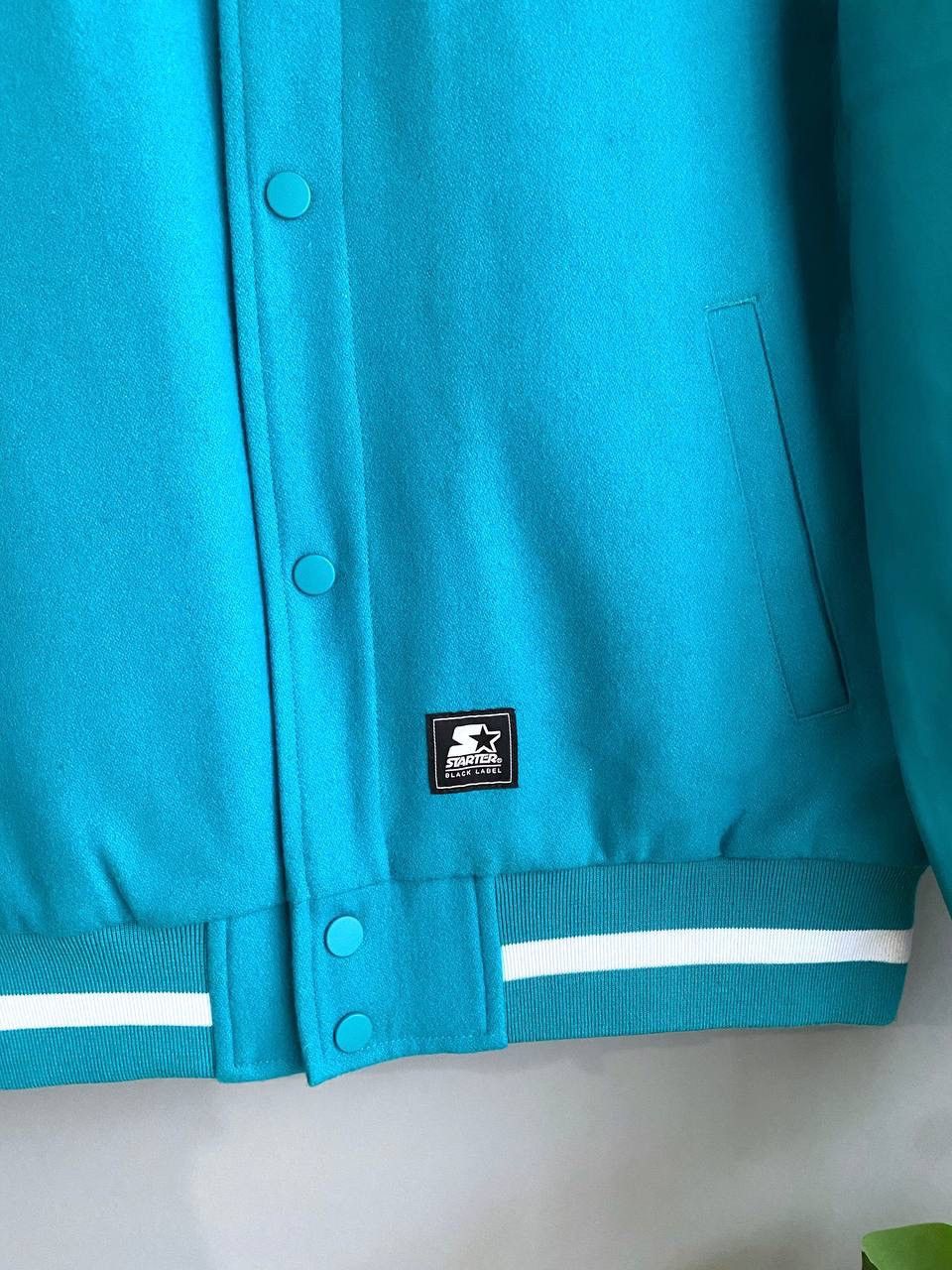 Majestic × Starter Starter Black Label Men's Wool Bomber College Team Jacket, Size M Size US M / EU 48-50 / 2 - 7 Thumbnail