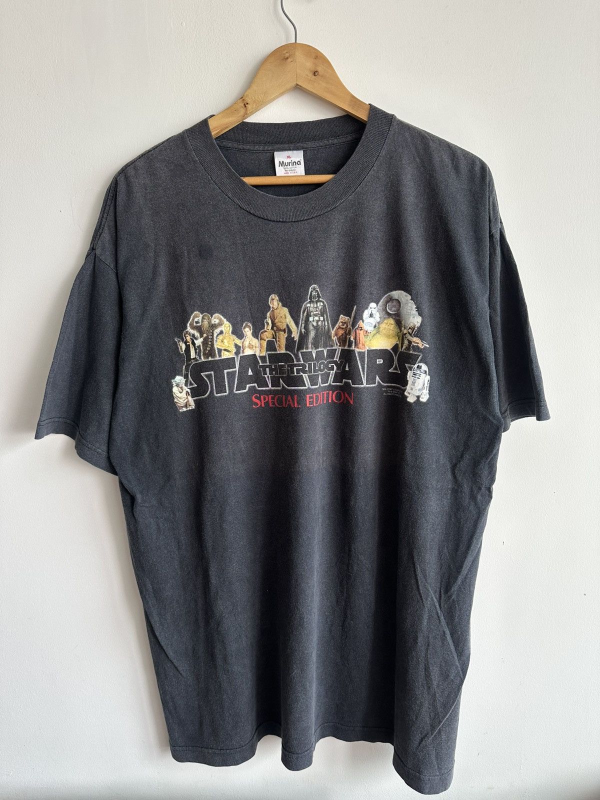 Vintage Vintage 90’s Starwars The Trilogy Limited Edition USA MOVIE Size US XL / EU 56 / 4 - 1 Thumbnail