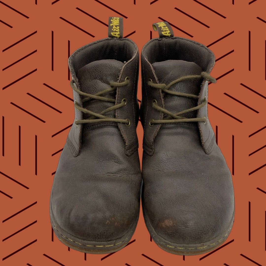 Dr. Martens DR. MARTENS EMIL Brown Leather Work Hiking Boots - SZ 11 EUC Lace Up 3-Eye UK Mens Combat Hiking Work Boots Brown Leather EMIL Dr. Martens Mens Boots Size US 11 / EU 44 - 1 Thumbnail