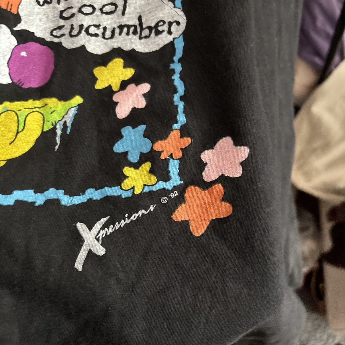 Hysteric Glamour Vintage Y2K Cartoon Tee “18 and Cool / What a Cool Cucumber” Size US XL / EU 56 / 4 - 4 Thumbnail