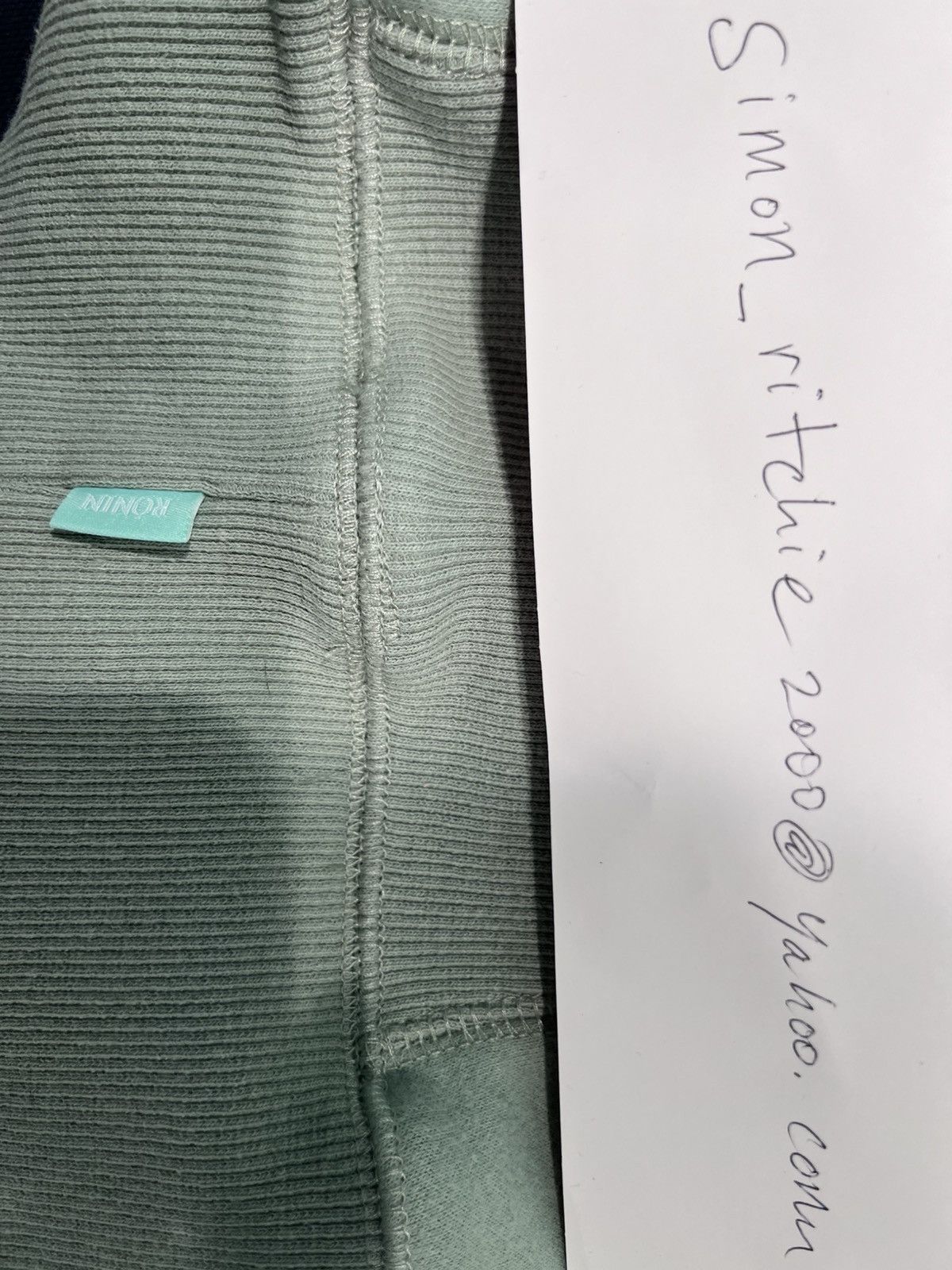 Ronin Division Ronin Division tonal embroidered hoodie, XL mint green Size US XL / EU 56 / 4 - 5 Thumbnail