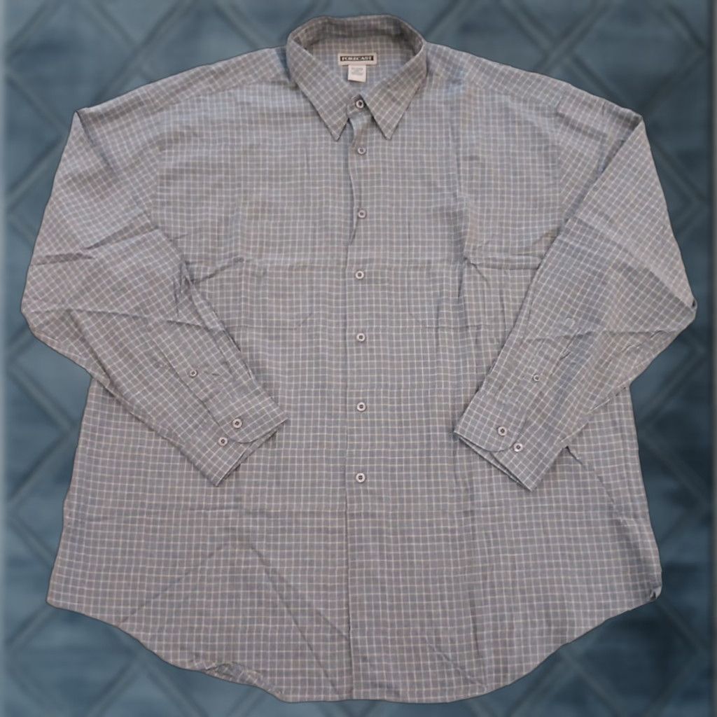 Castore Forecast Shirt Mens 2XL Gray Beige Plaid Long Sleeve Button-Down Shirt Size US XXL / EU 58 / 5 - 1 Thumbnail