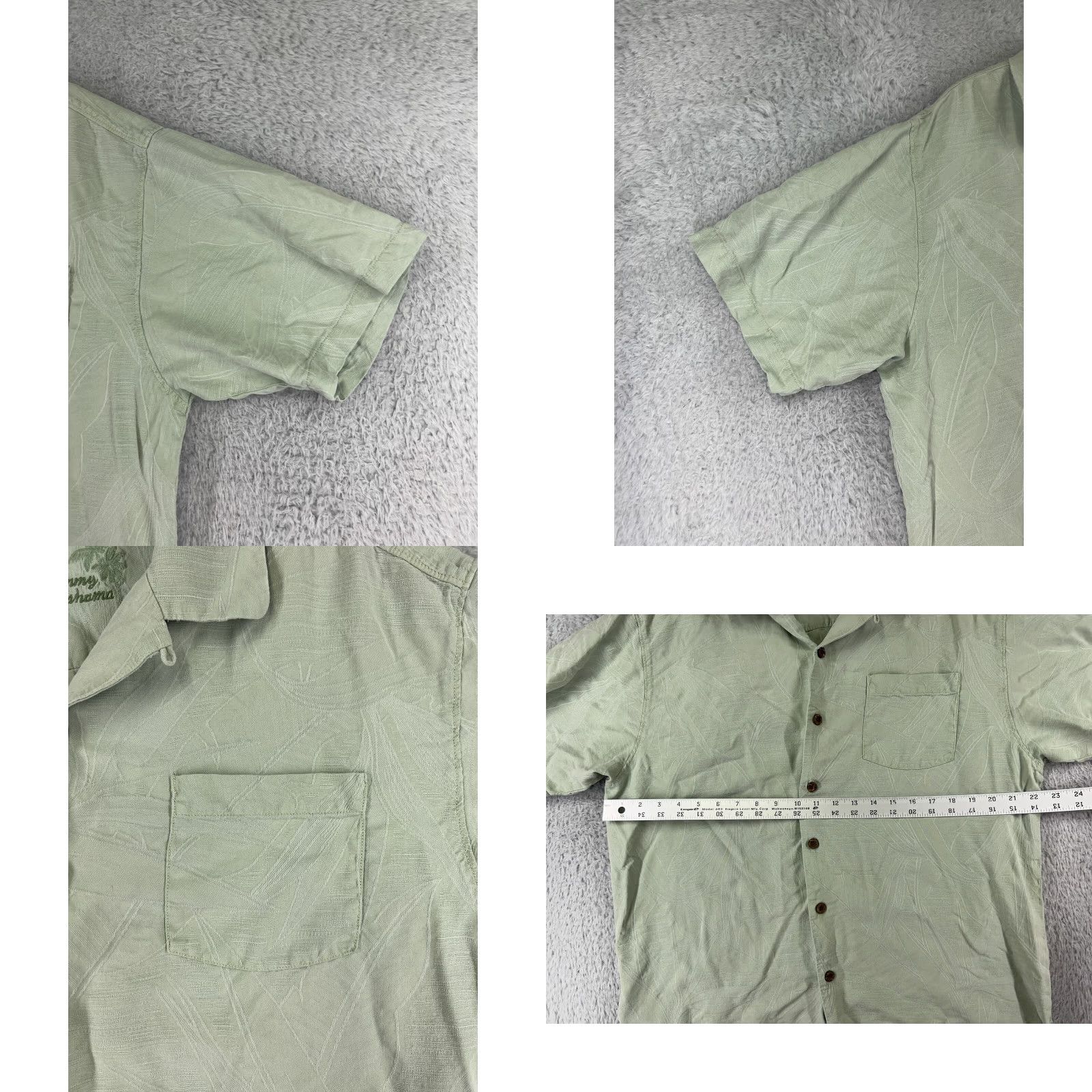 Tommy Bahama Tommy Bahama Shirt Mens Large Green Bird Of Paradise Floral 100% Silk Hawaiian Shirt Mens Large Green Floral Aloha Beach Resort Silk Button-Up Casual Size US L / EU 52-54 / 3 - 8 Thumbnail